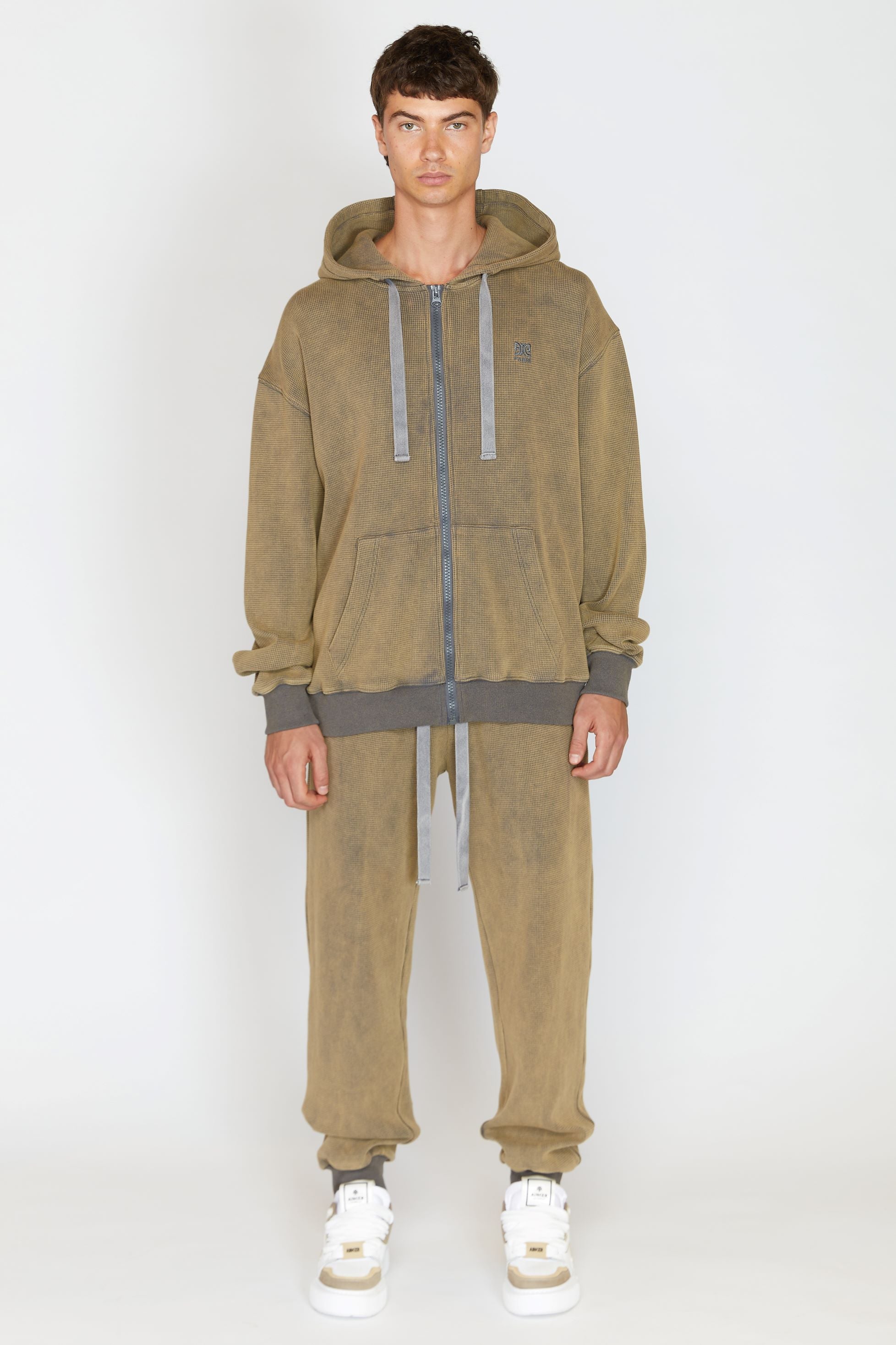 AINKER WASH BROWN HOODIE