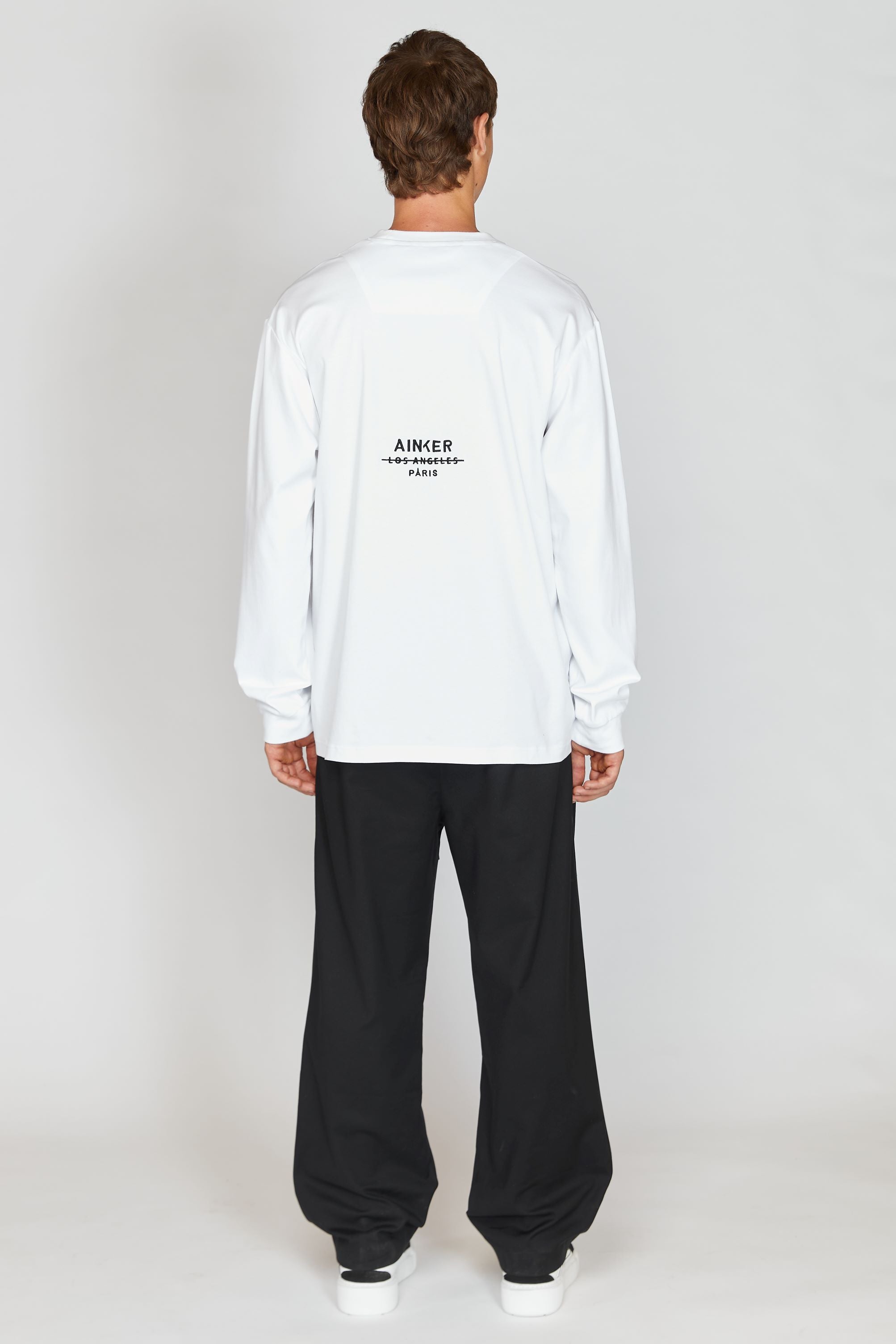 AR WHITE LONG T-SHIRT