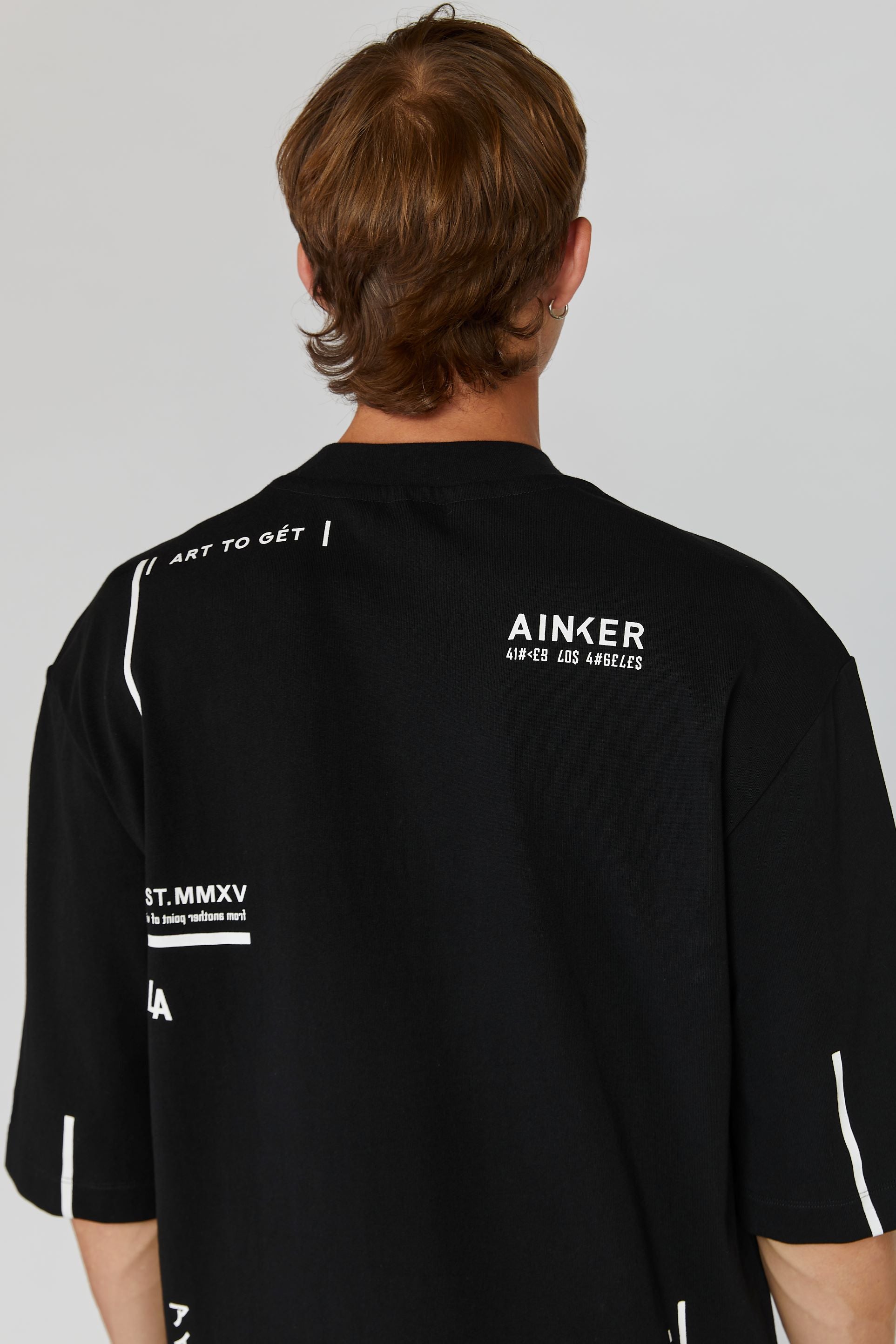 AINKER JAPAN BLACK T-SHIRT