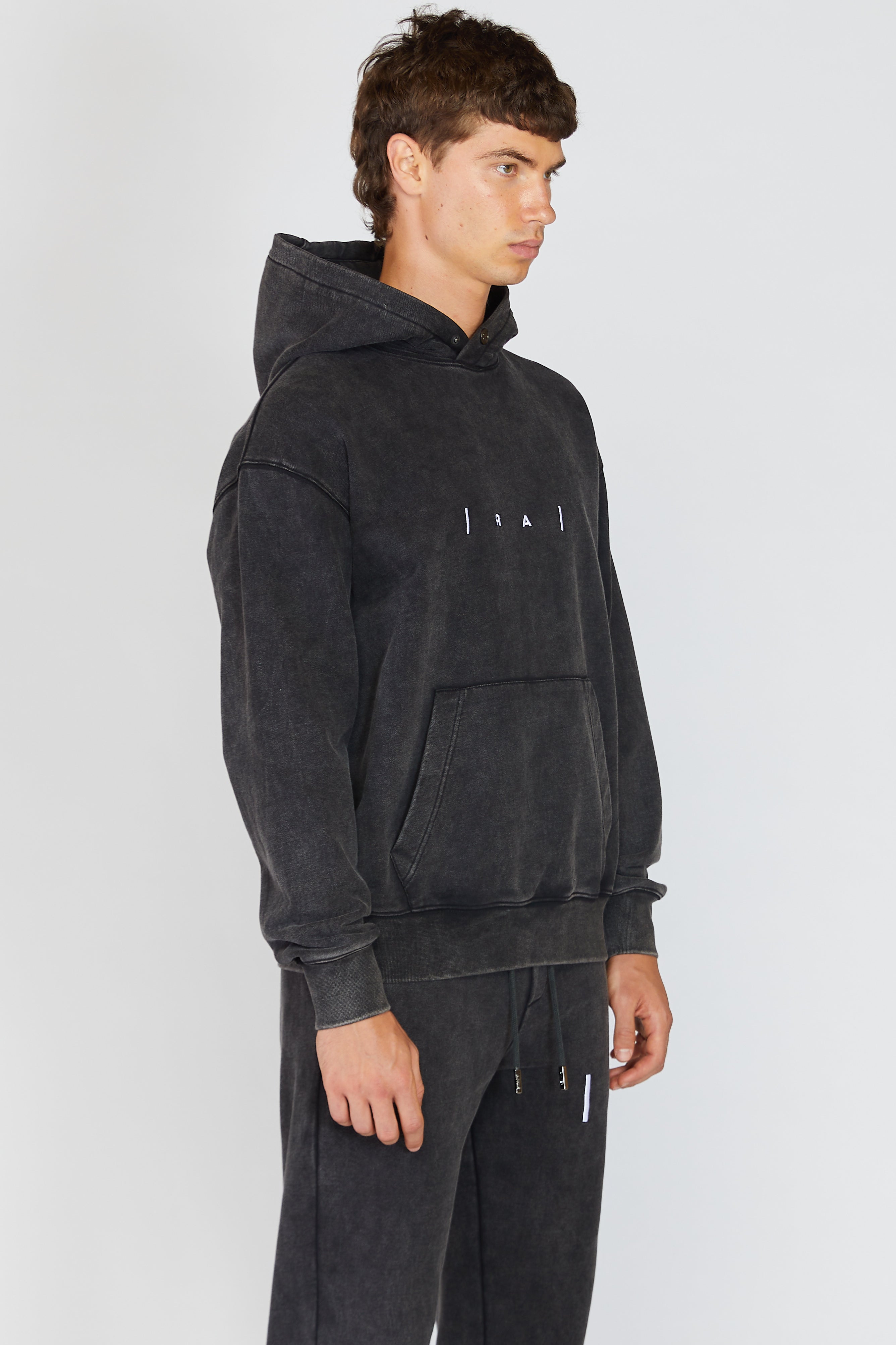 AR GRAY WASH HOODIE