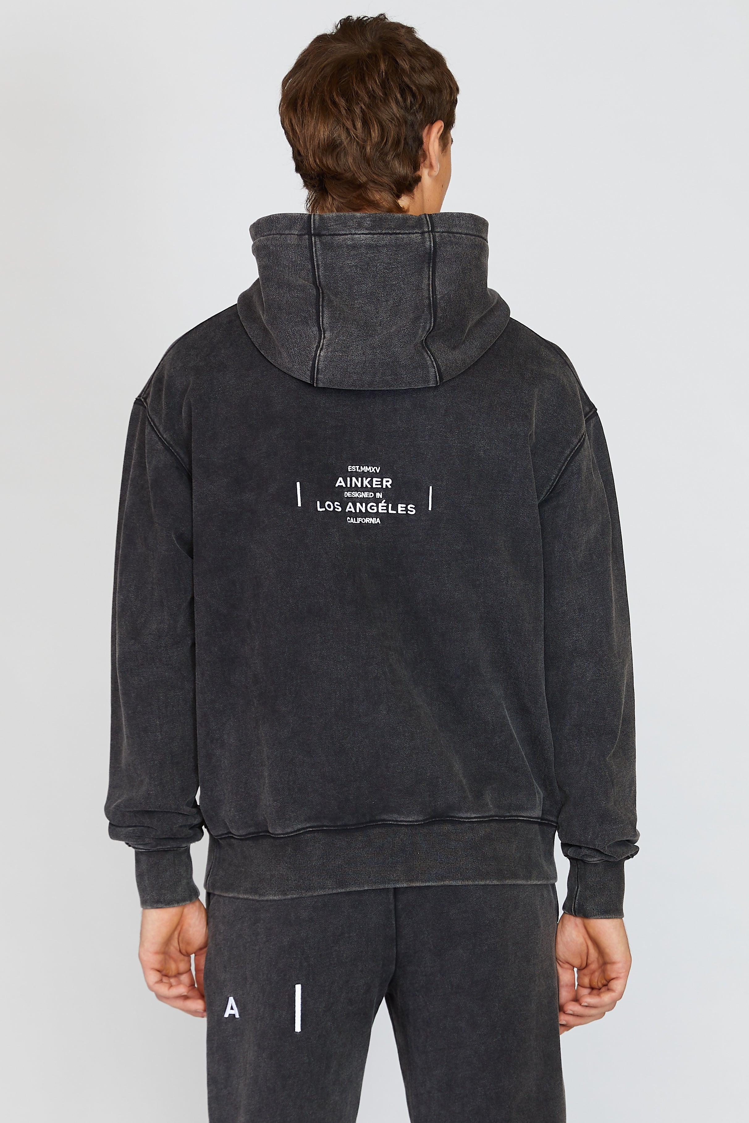 AR GRAY WASH HOODIE