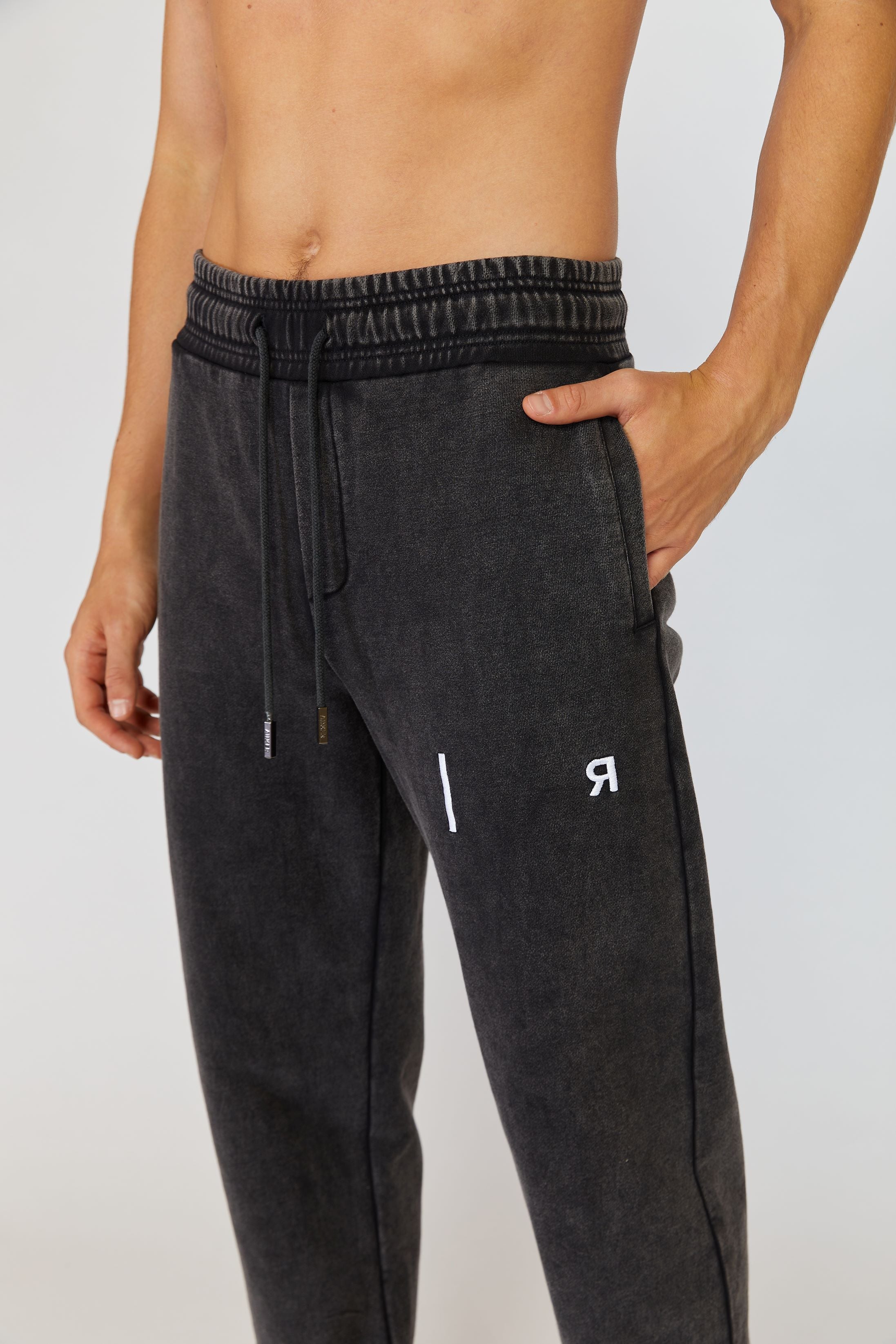 AR GRAY WASH SWEATPANTS