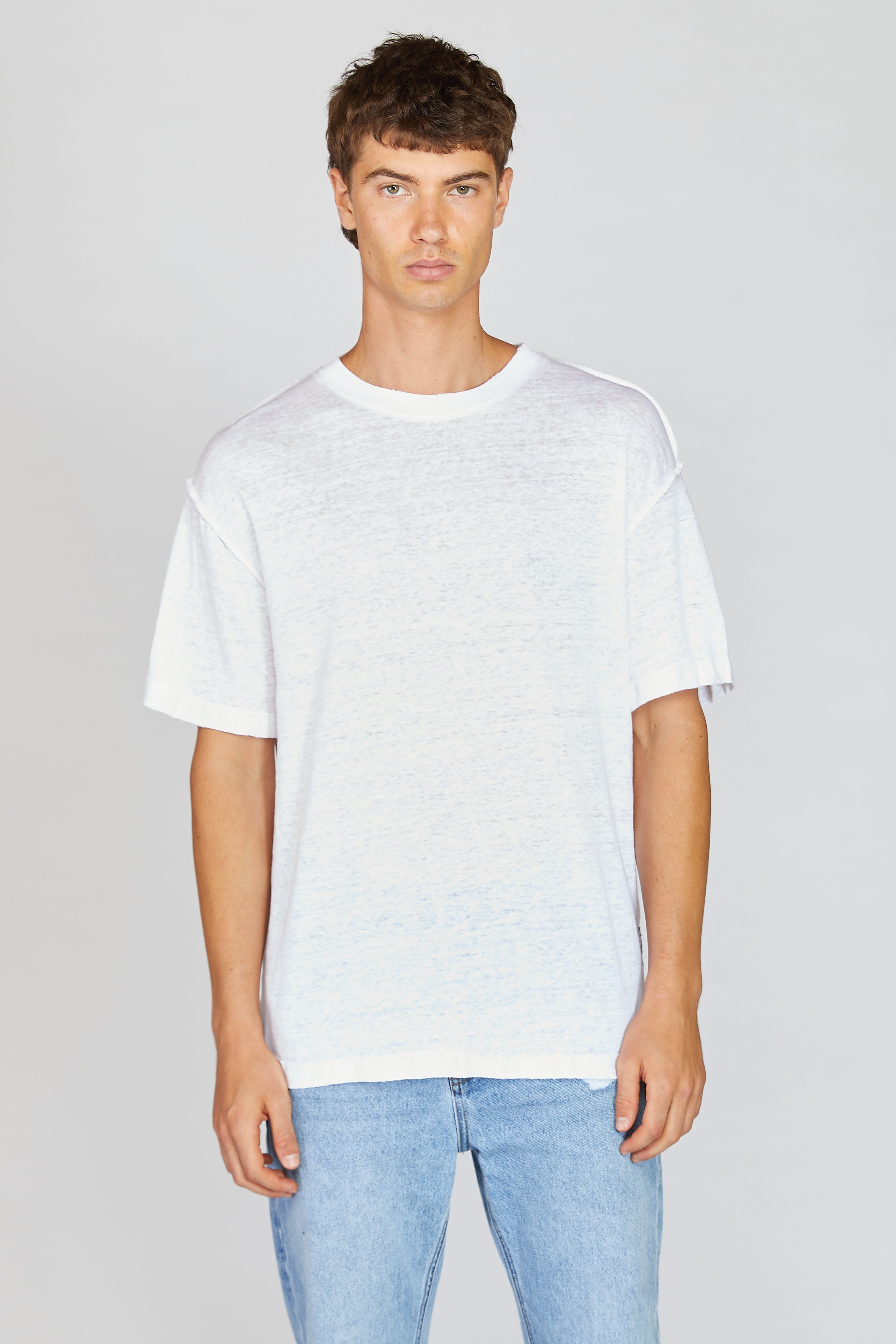 White Linen T-SHIRT