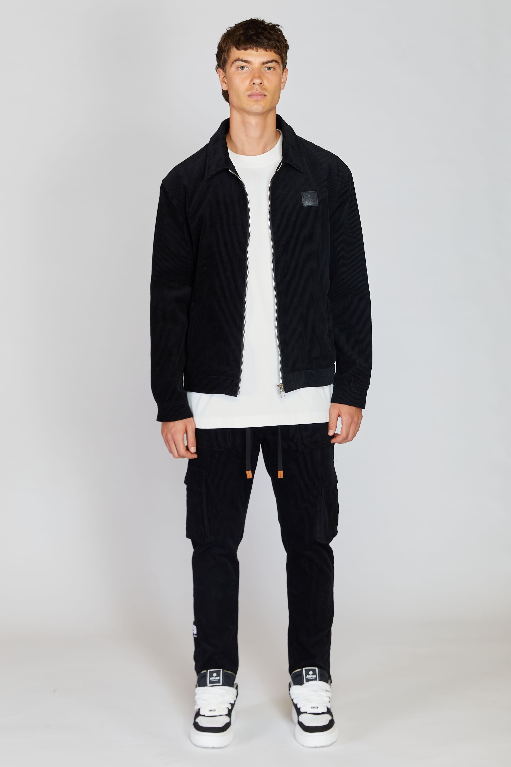 AINKER BLACK COURDAROY JACKET