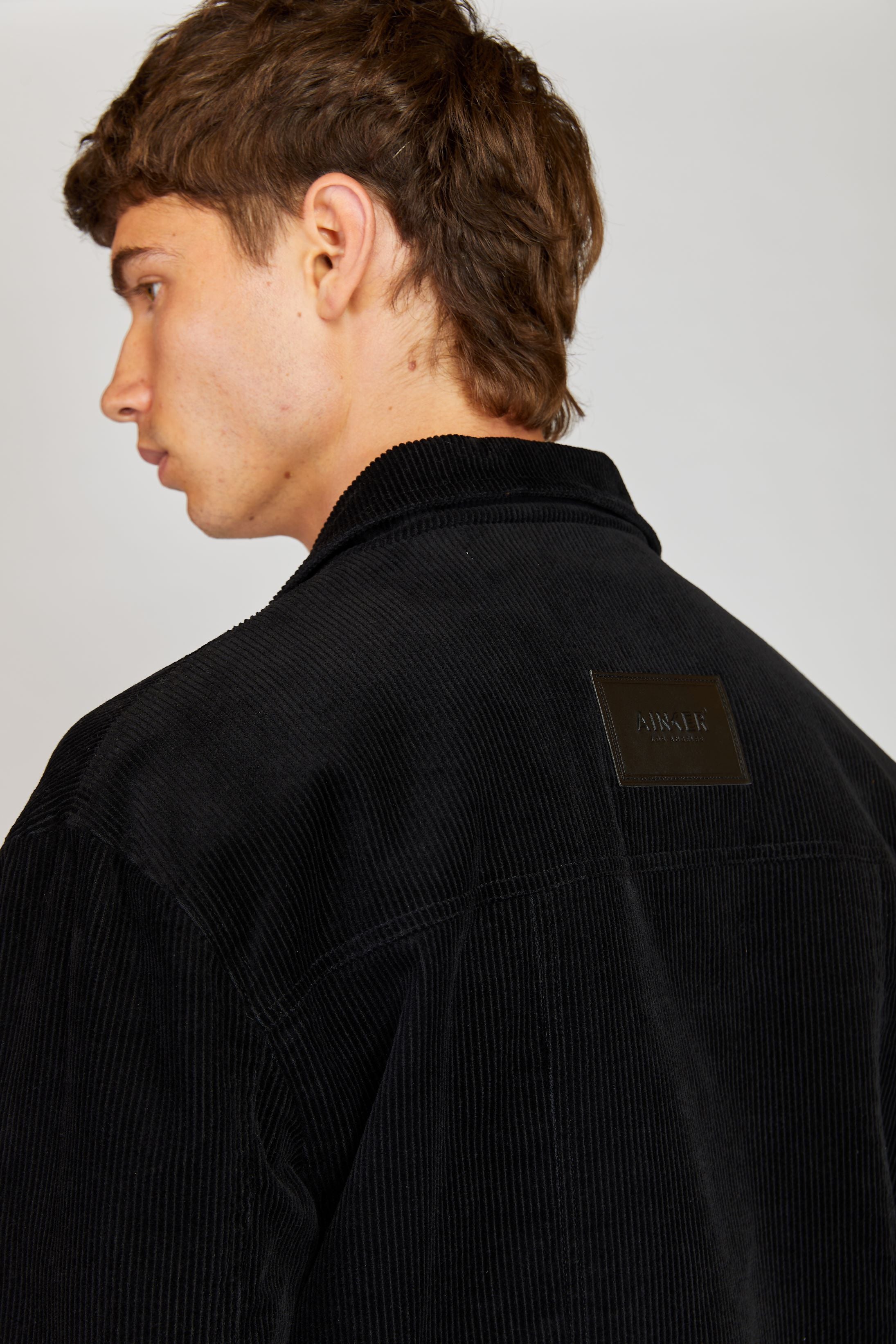 AINKER BLACK COURDAROY JACKET