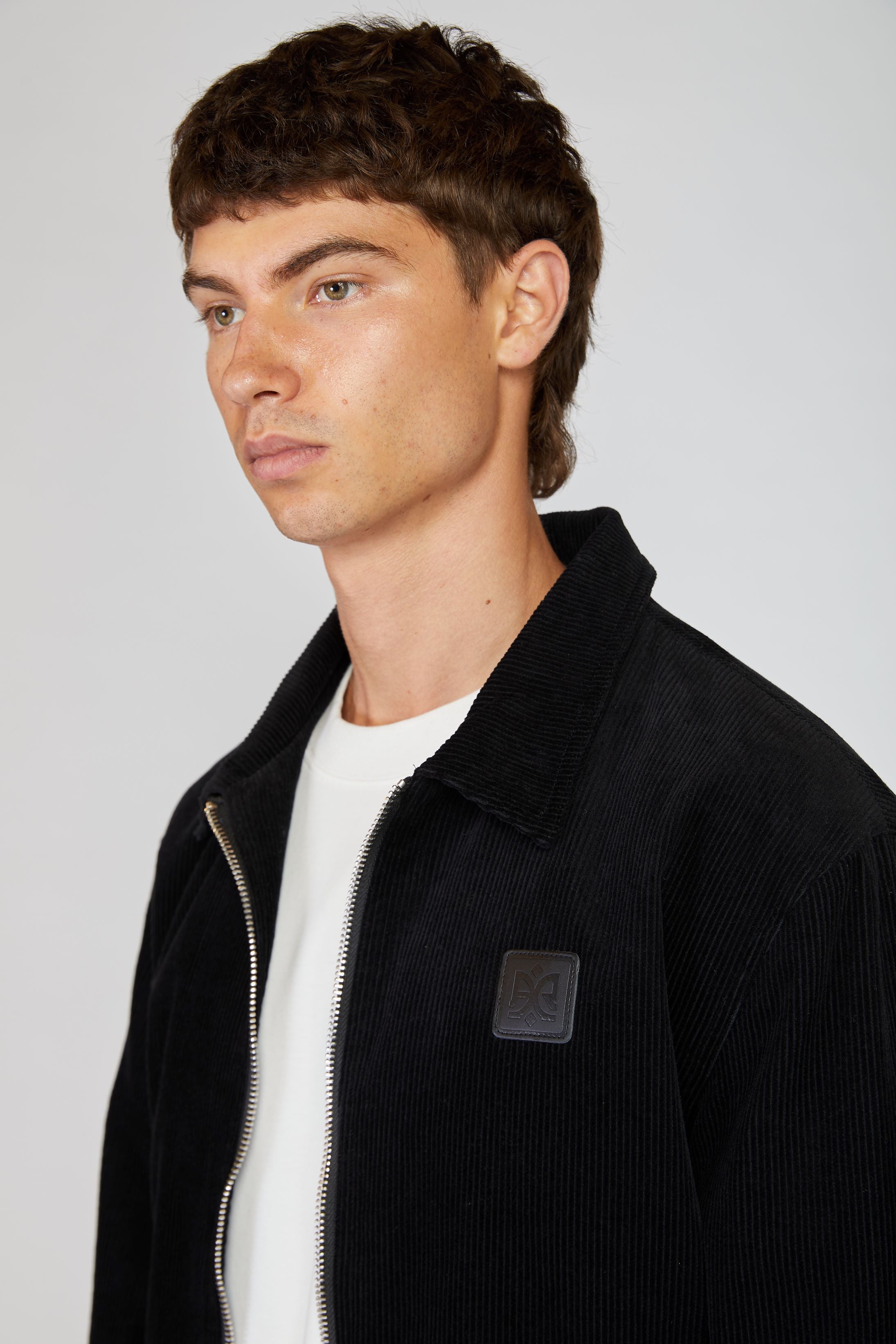 AINKER BLACK COURDAROY JACKET