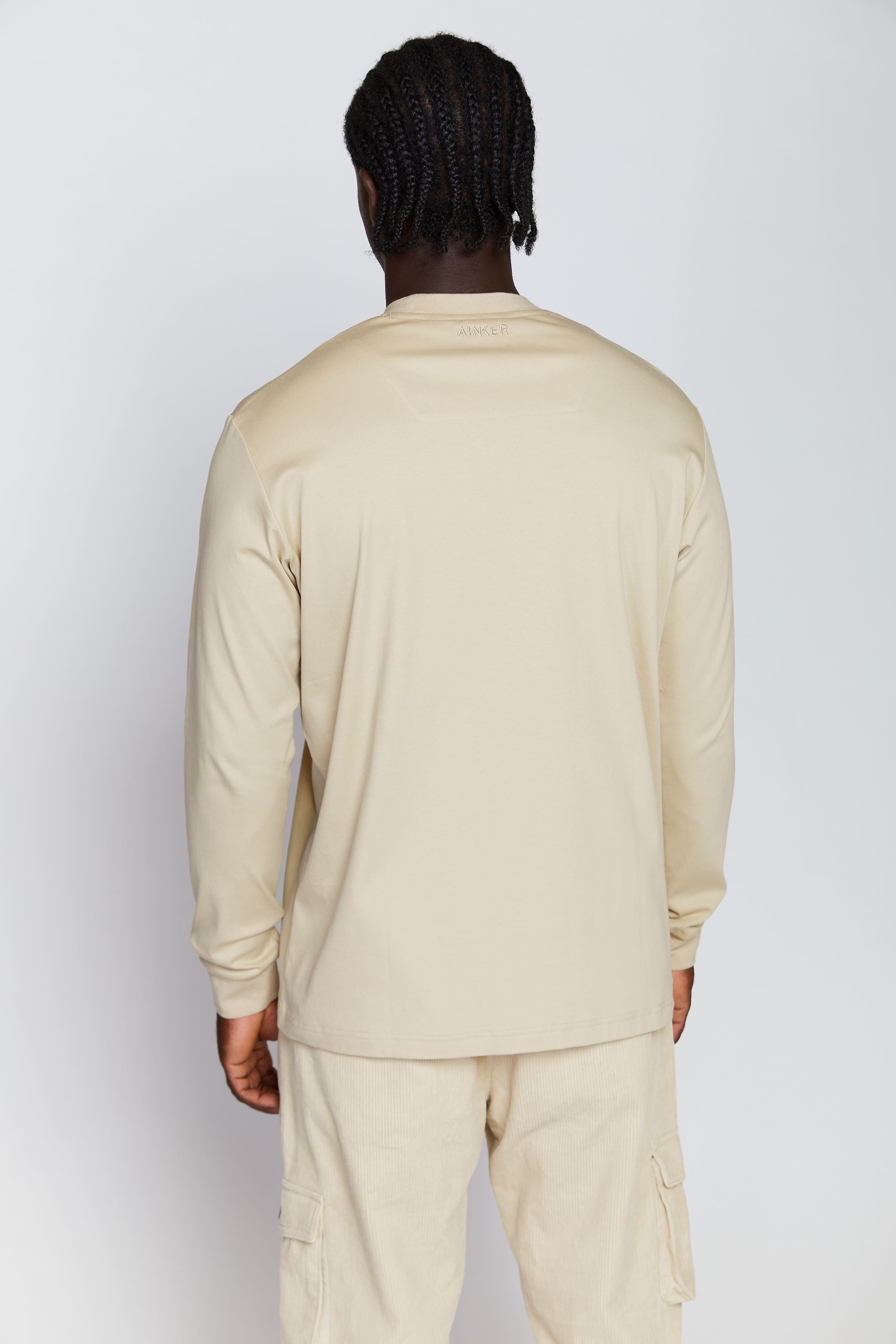 AINKER 005 CREAM LONG T-SHIRT