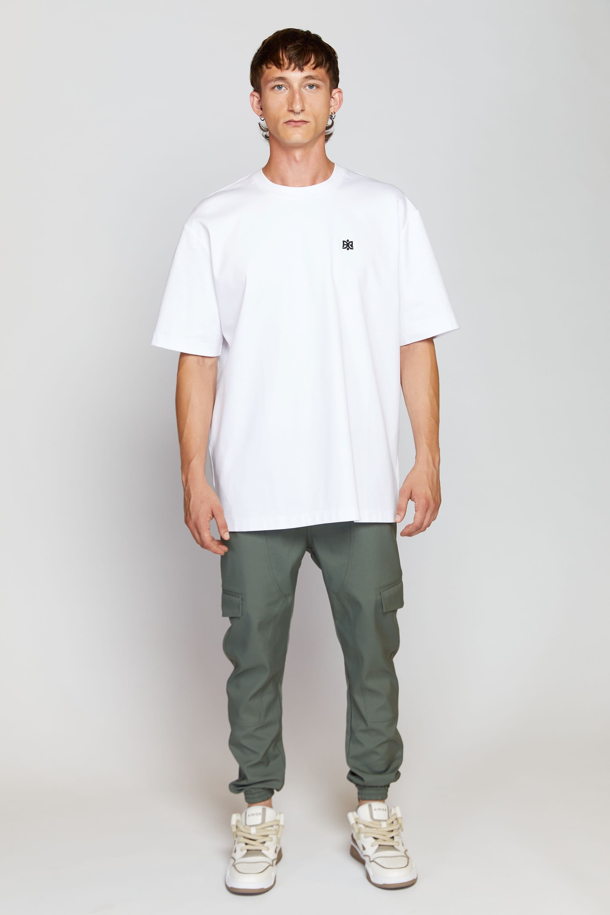 AINKER WHITE LOGO T-SHIRT