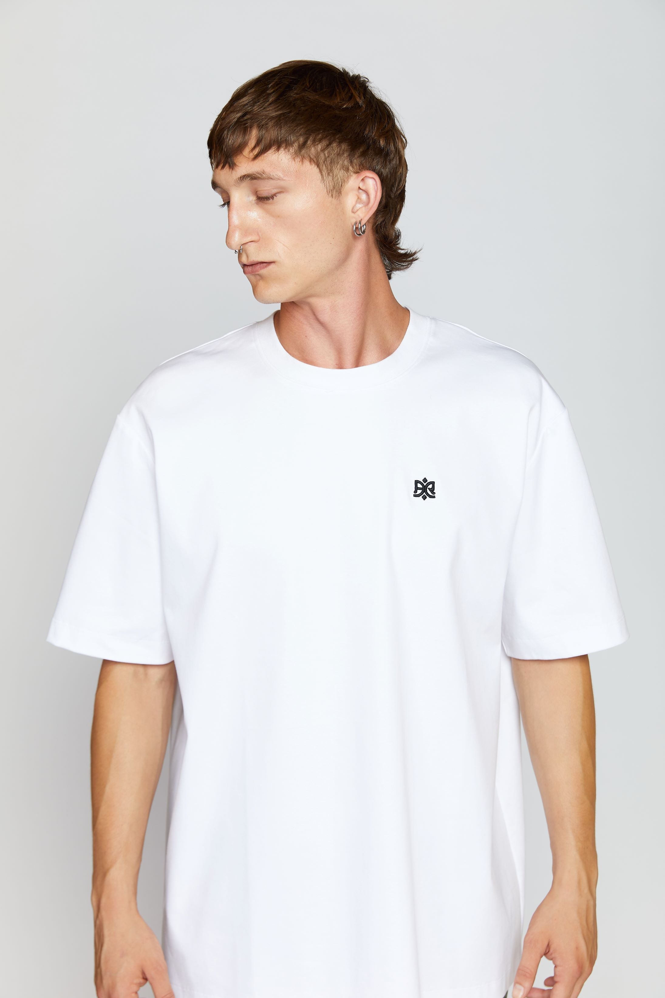 AINKER WHITE LOGO T-SHIRT