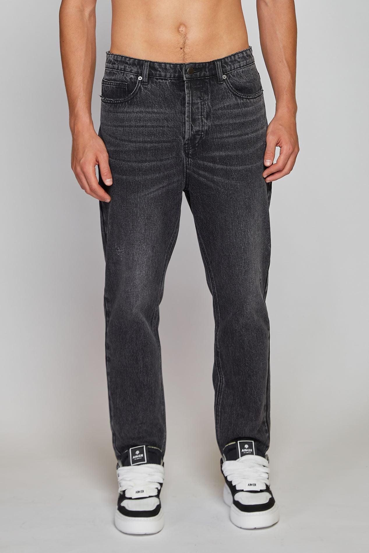 Black Straight Jeans