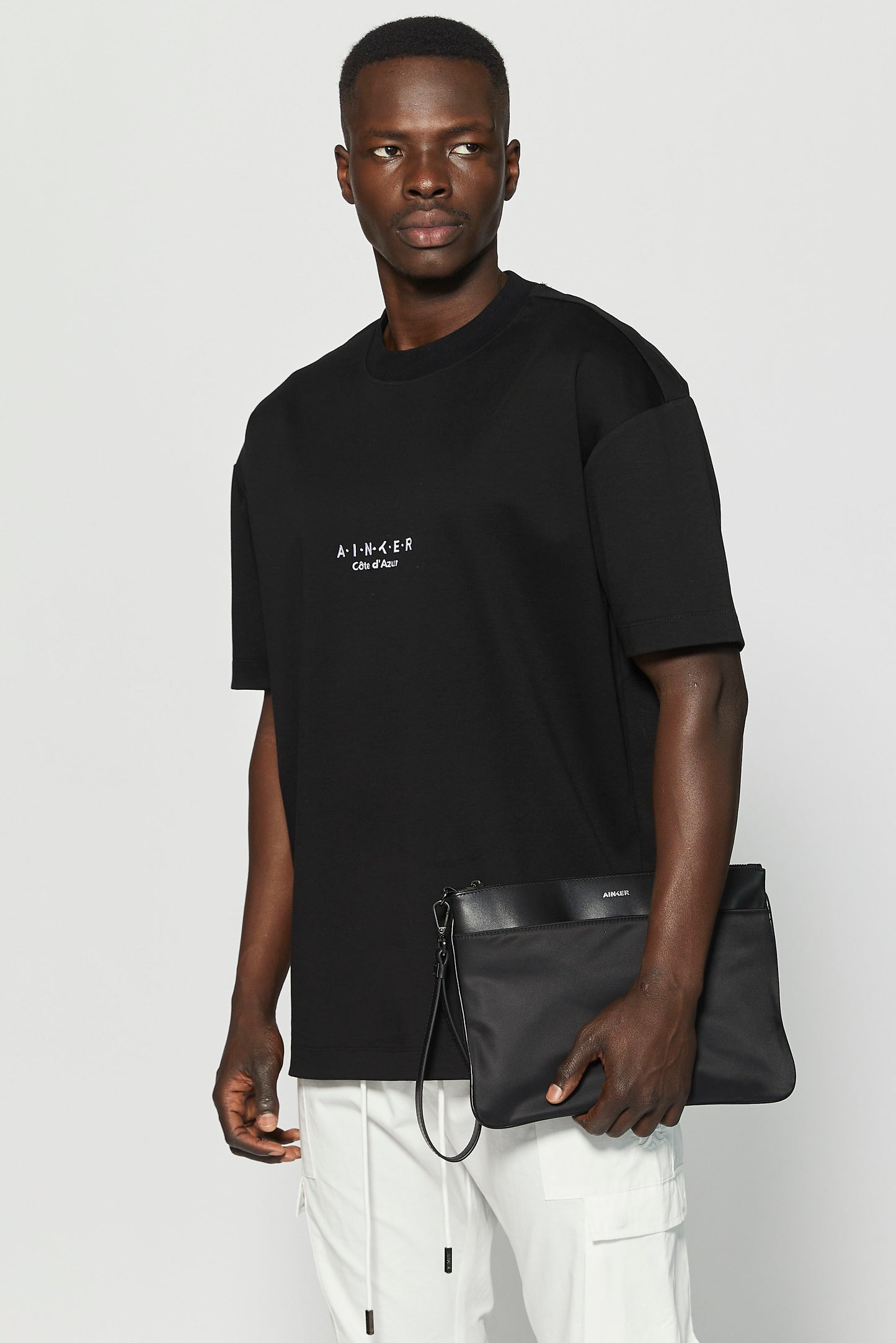 Black Clutch Nylon Bag