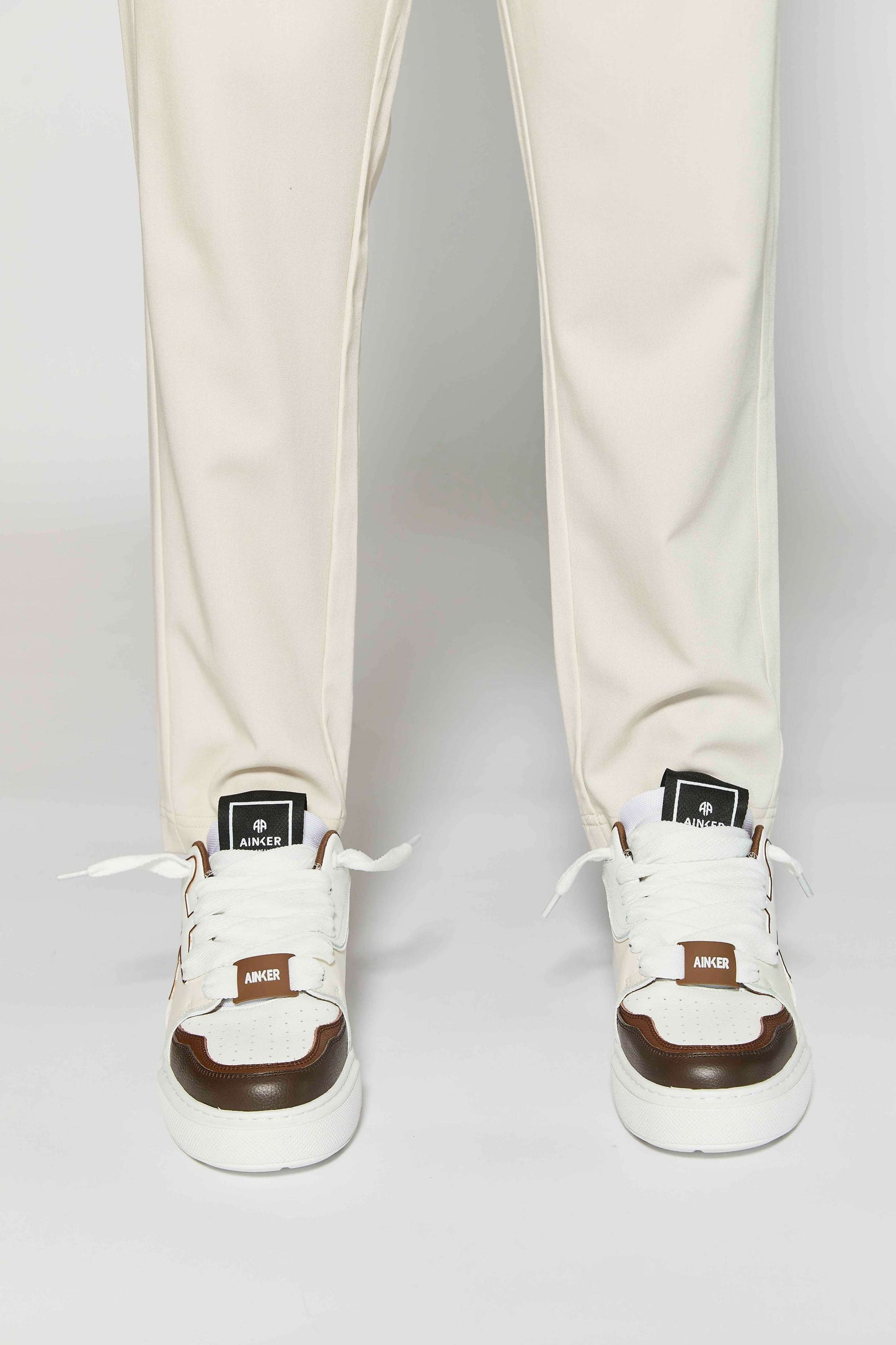 Backdoor Leather Coffee White