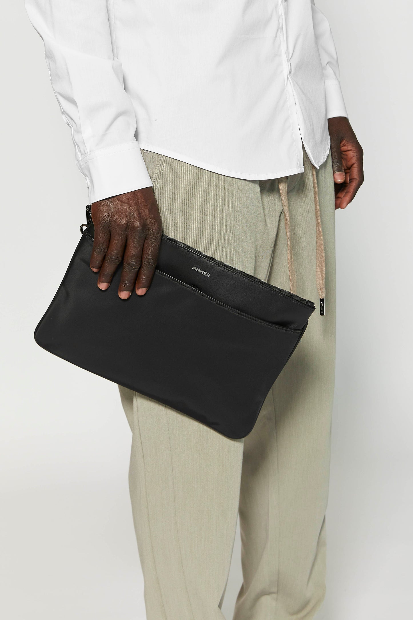 Black Clutch Nylon Bag