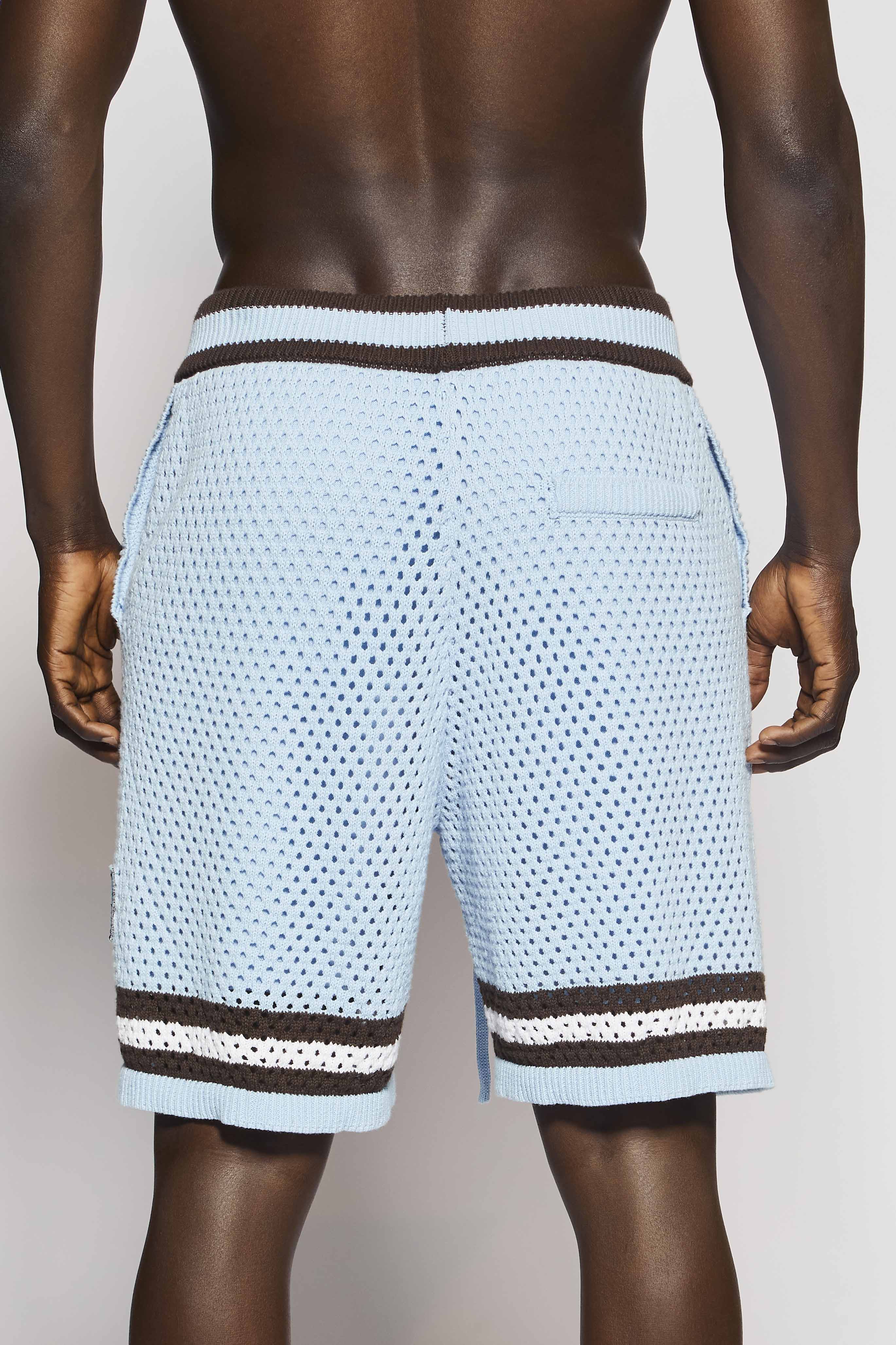 Blue Mesh Short Pant