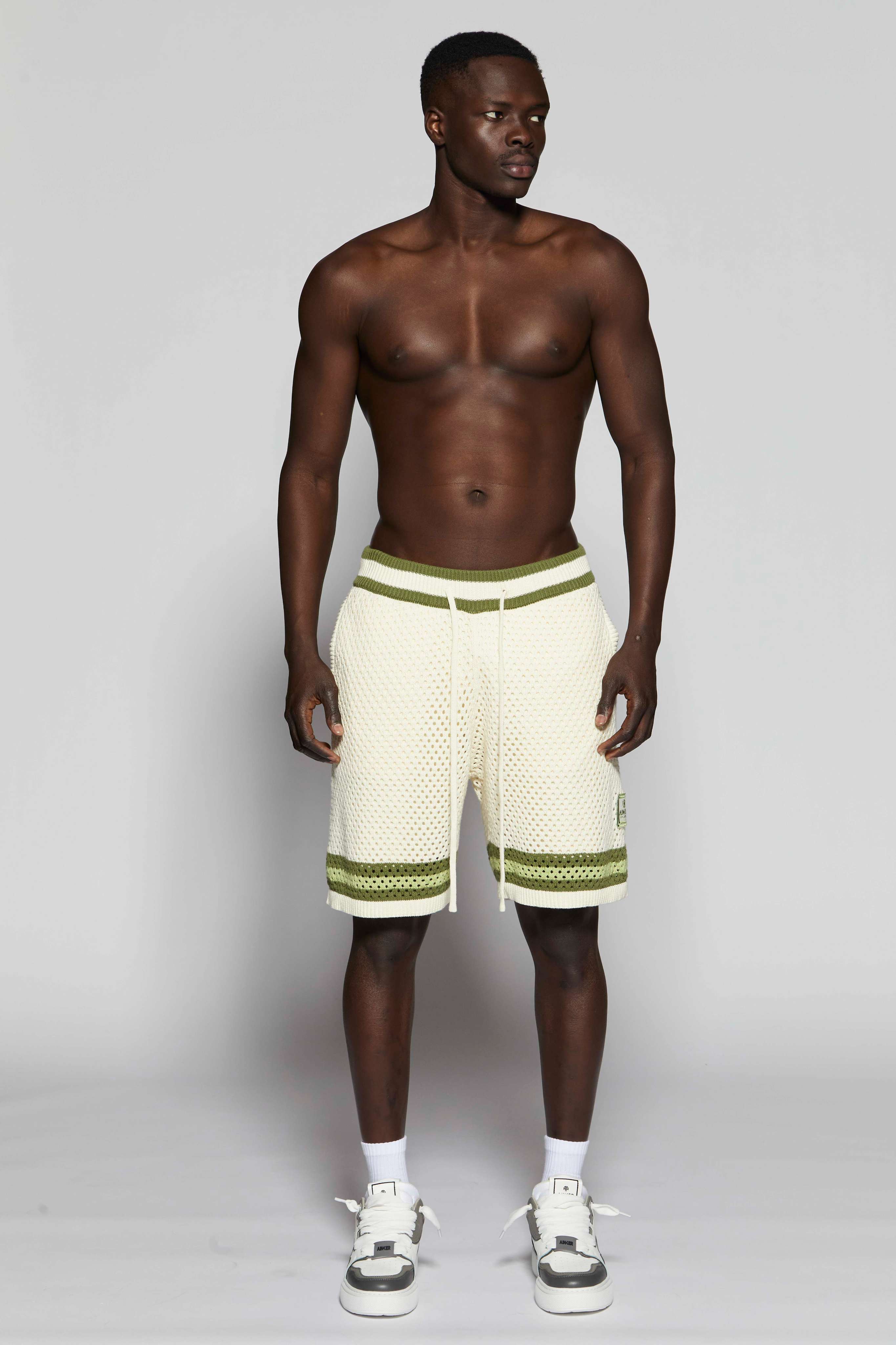 Green Mesh Short Pant