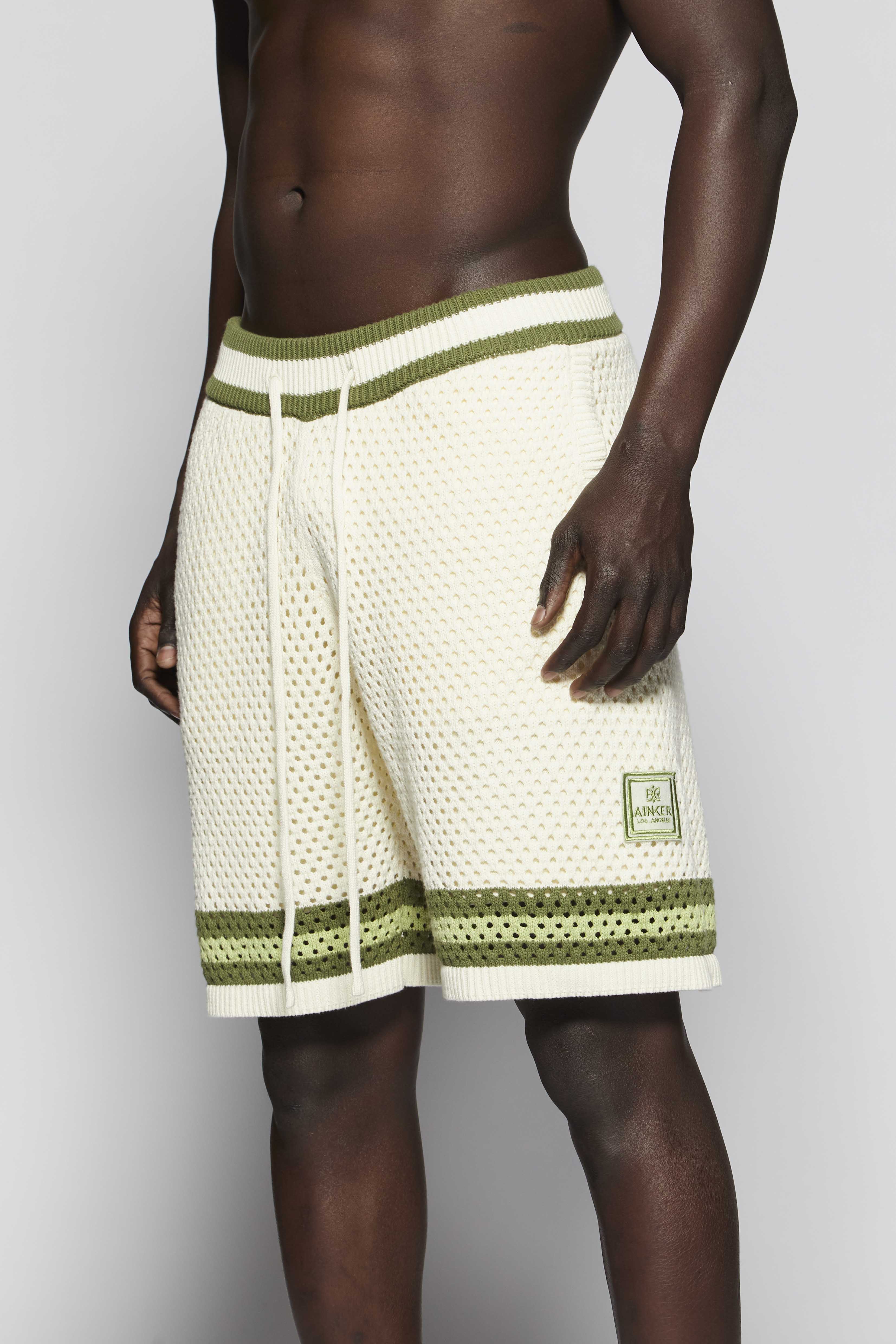 Green Mesh Short Pant