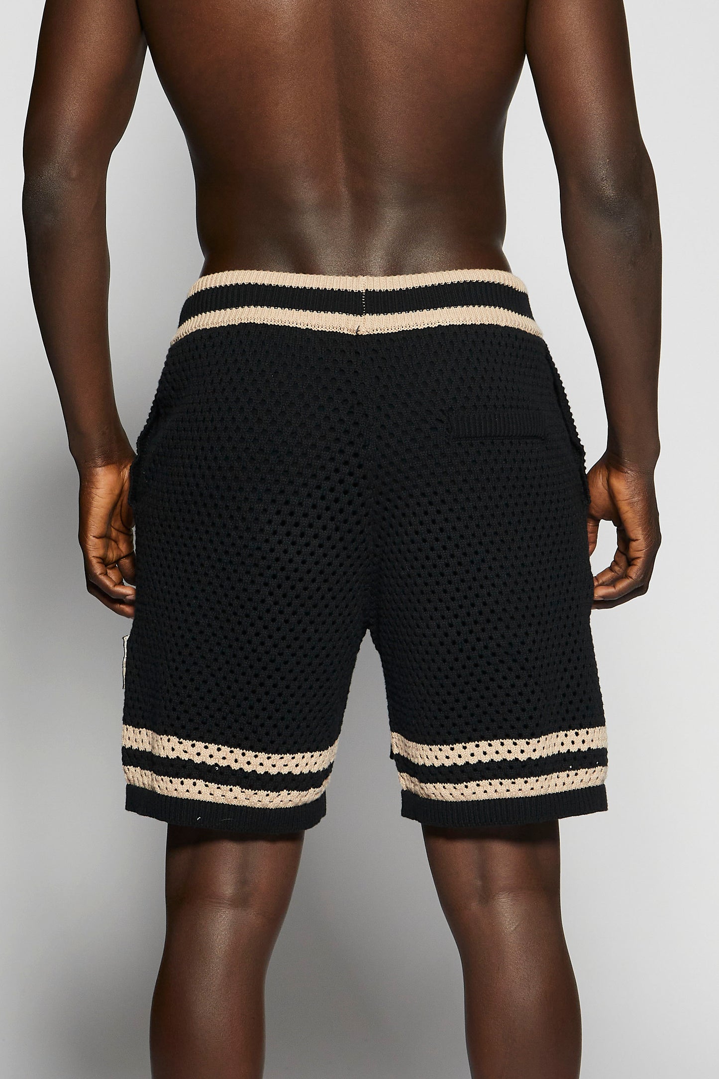 Black Mesh Short Pant