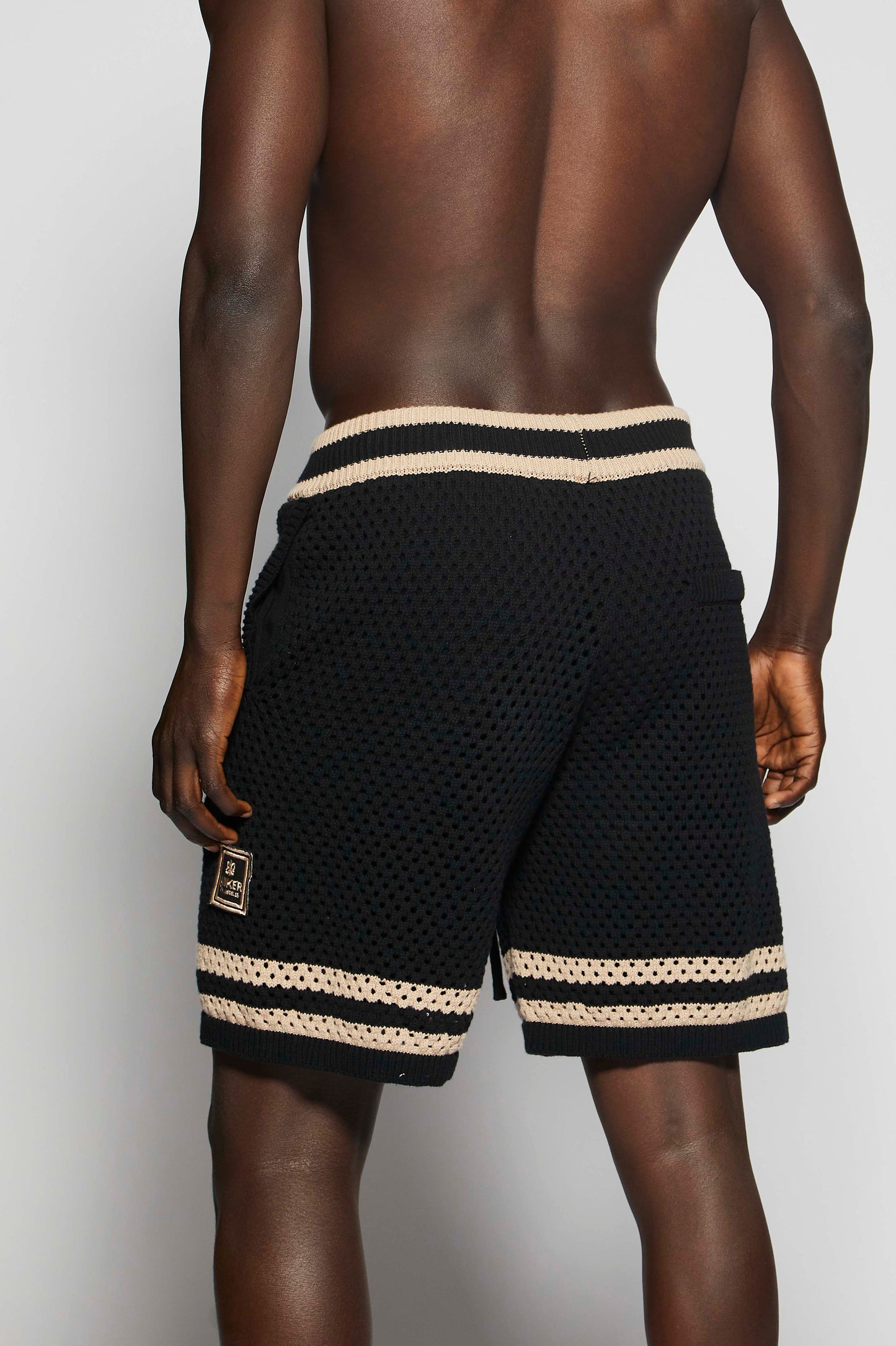 Black Mesh Short Pant