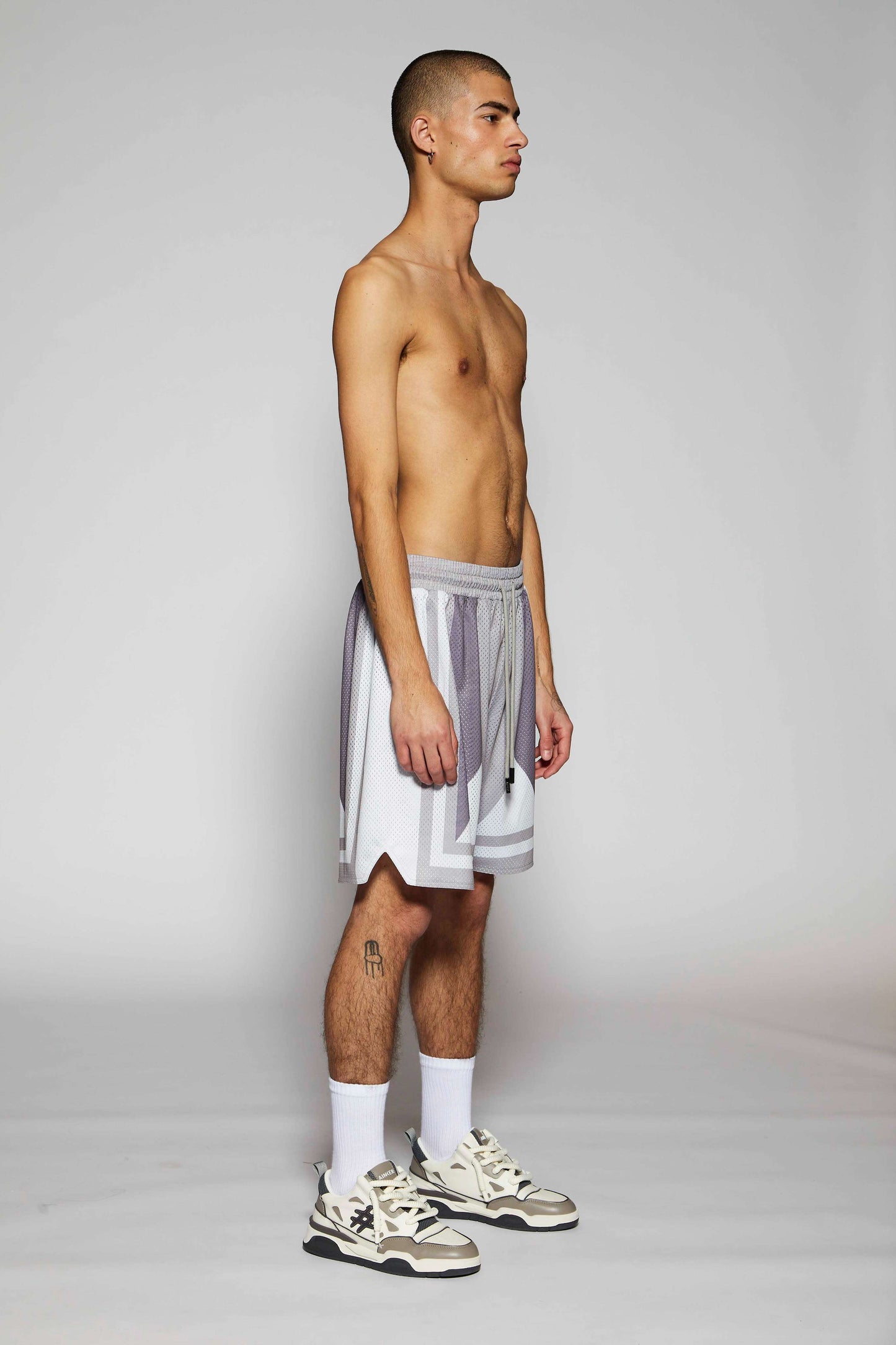 Stripe BB 273 Gray Short Pant