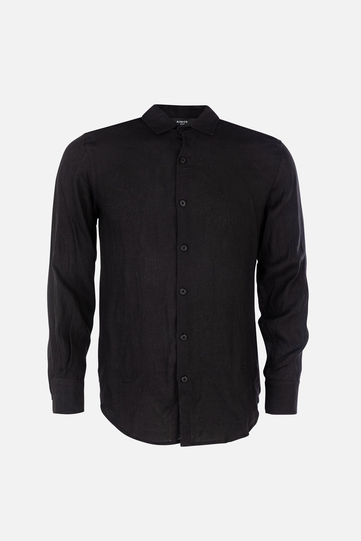 Linen Black Button Shirt