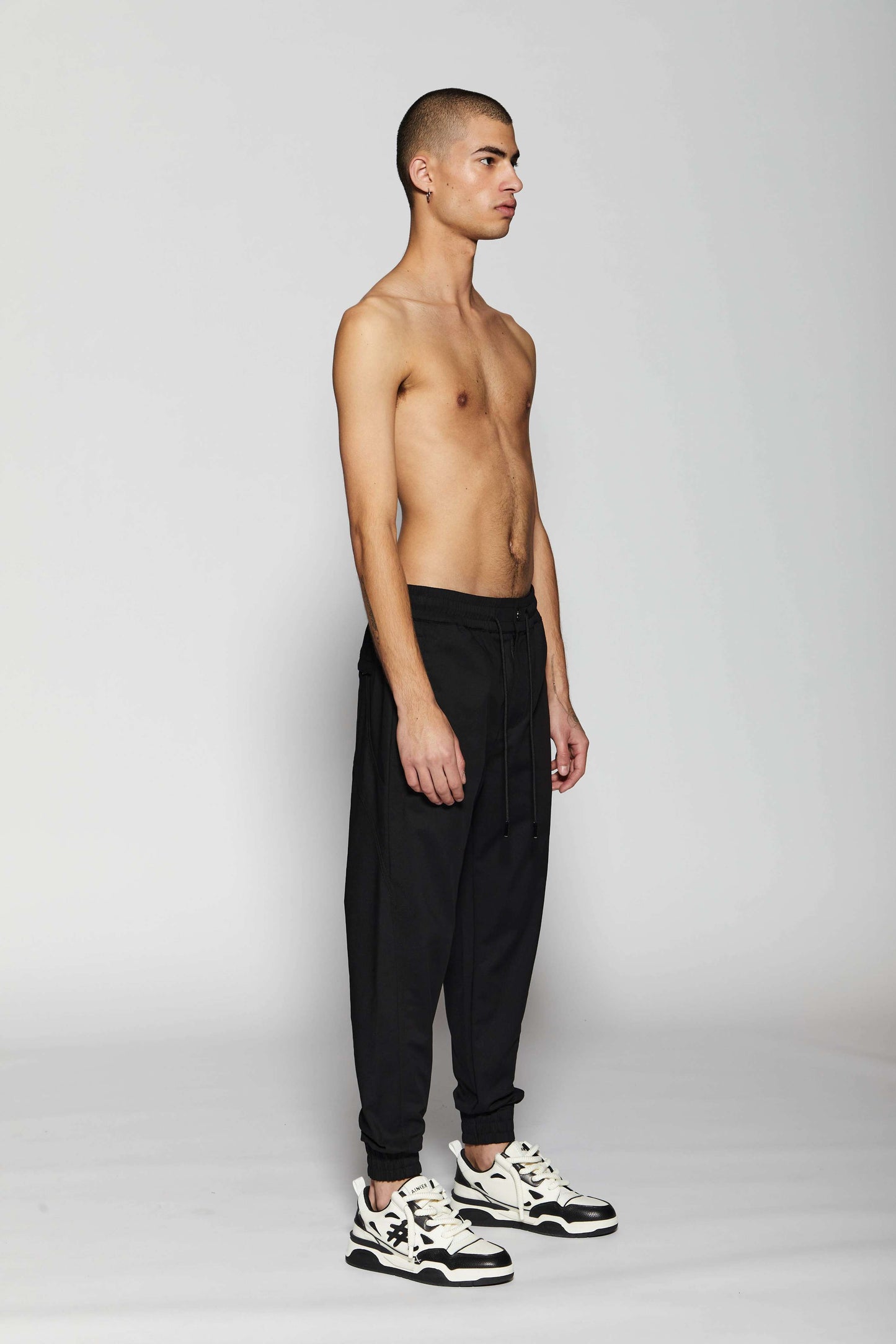 Elegant Jogging 257 Black Pants