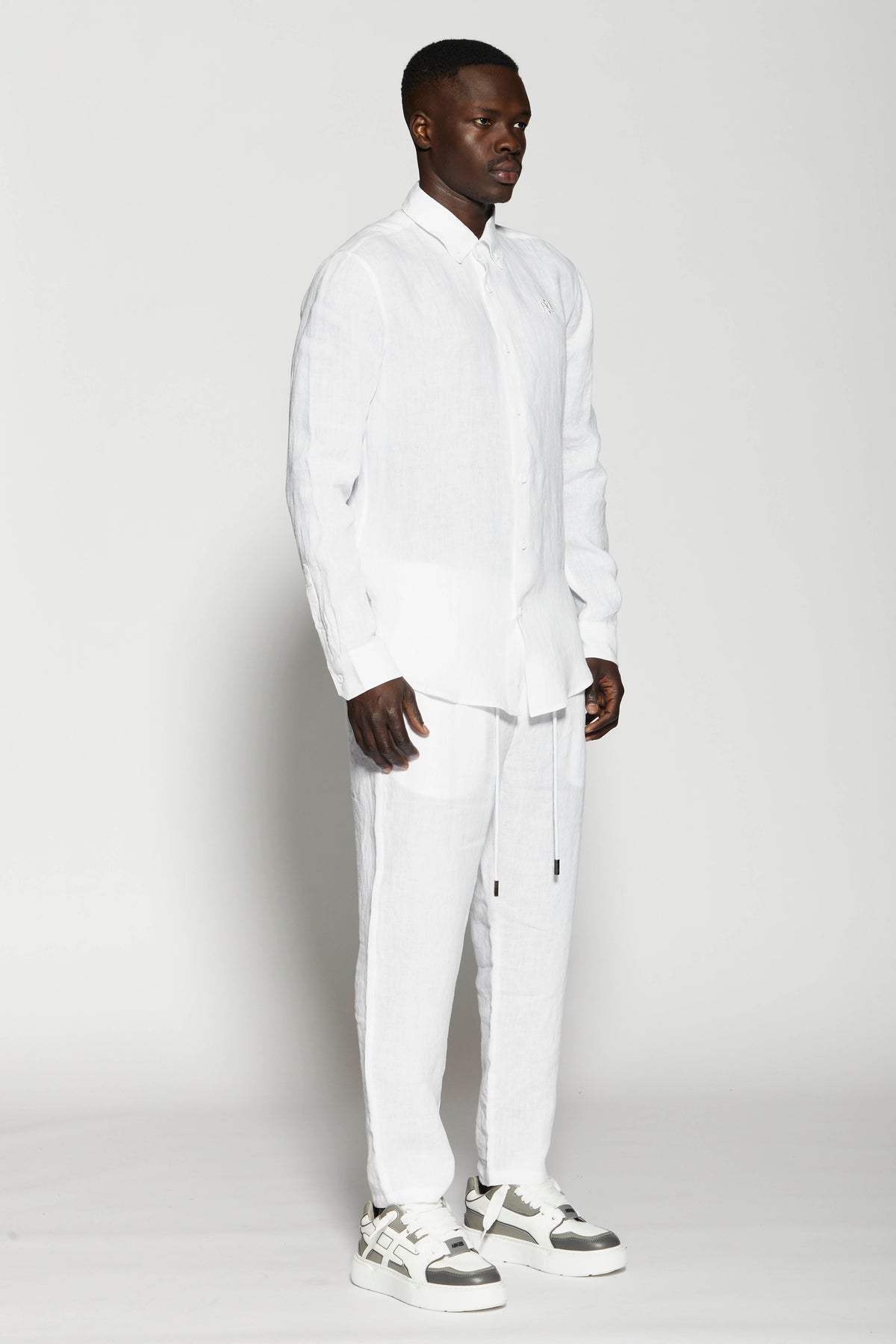 Linen 403 White Pants – Ainker