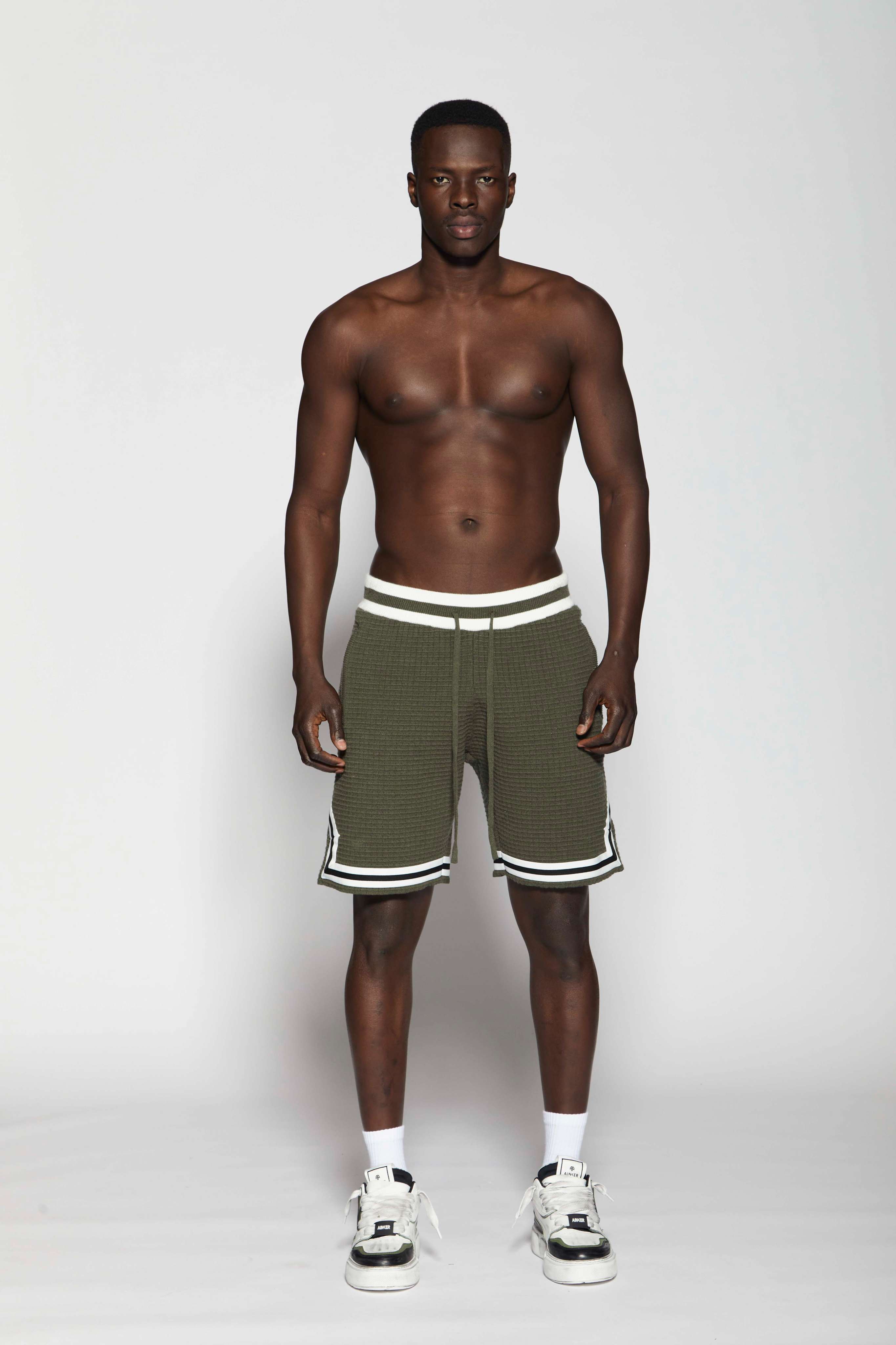 AINKER BB 275 Waffle Green Short Pant