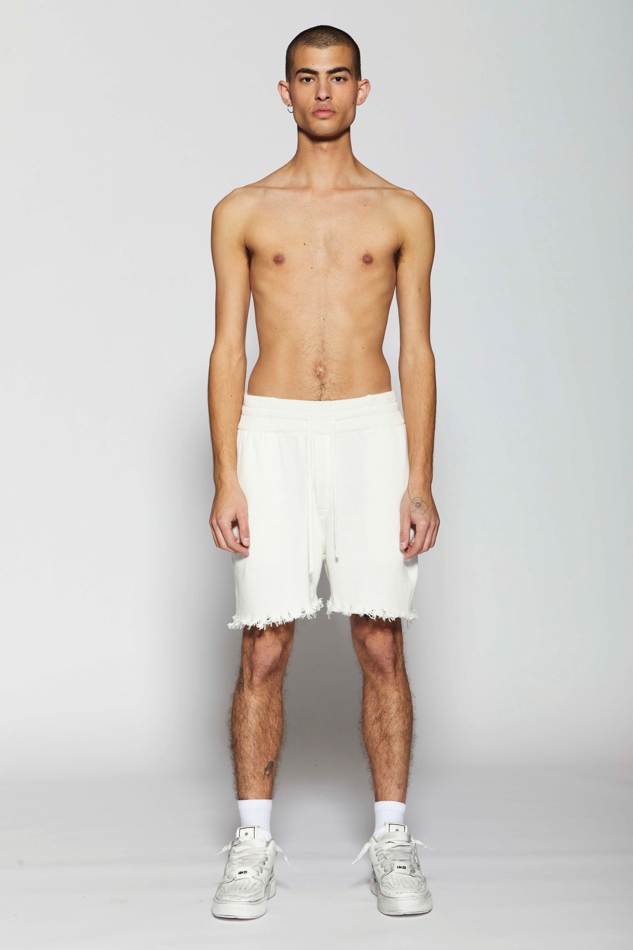 White Cotton 271 Short Pants