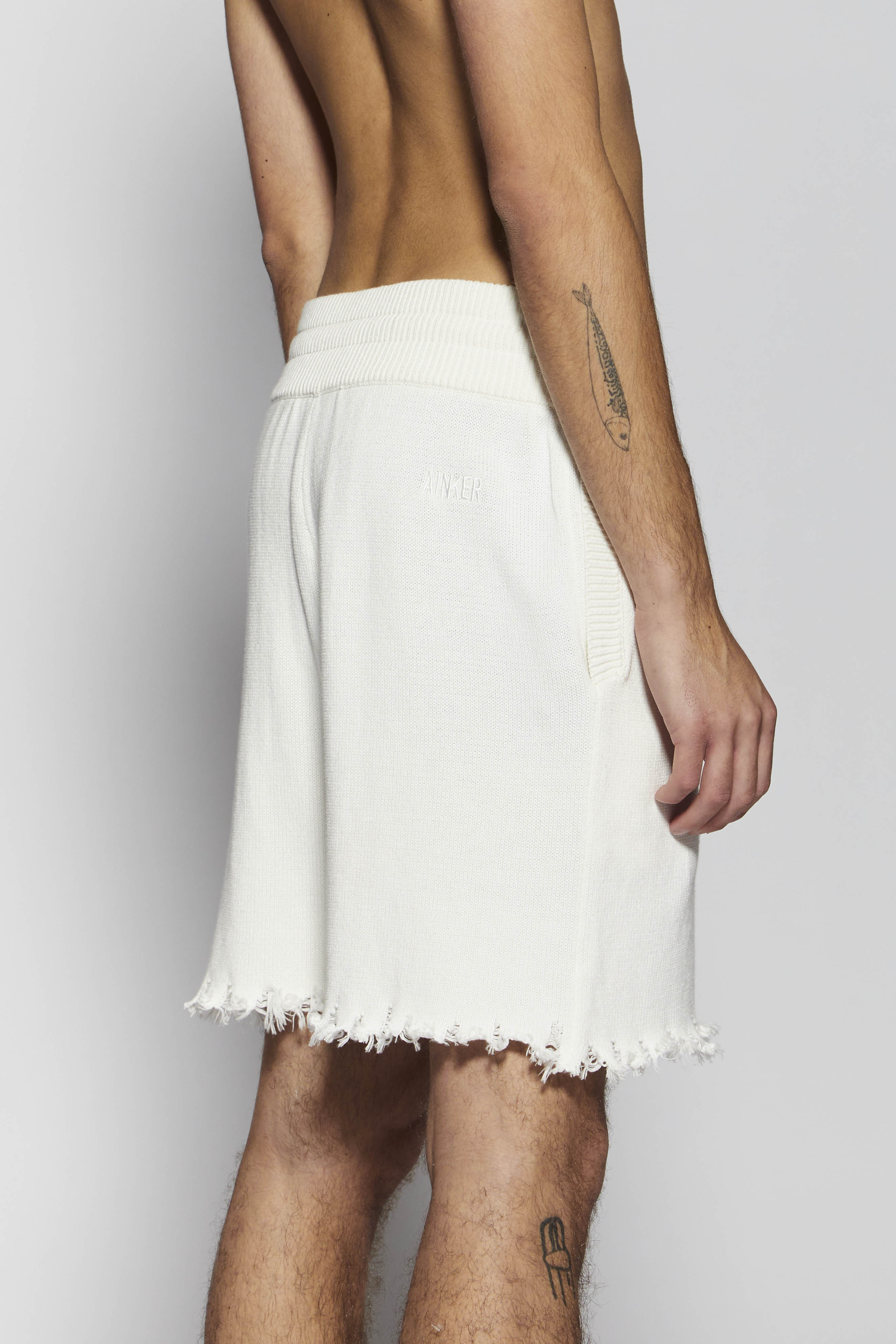 White Cotton 271 Short Pants