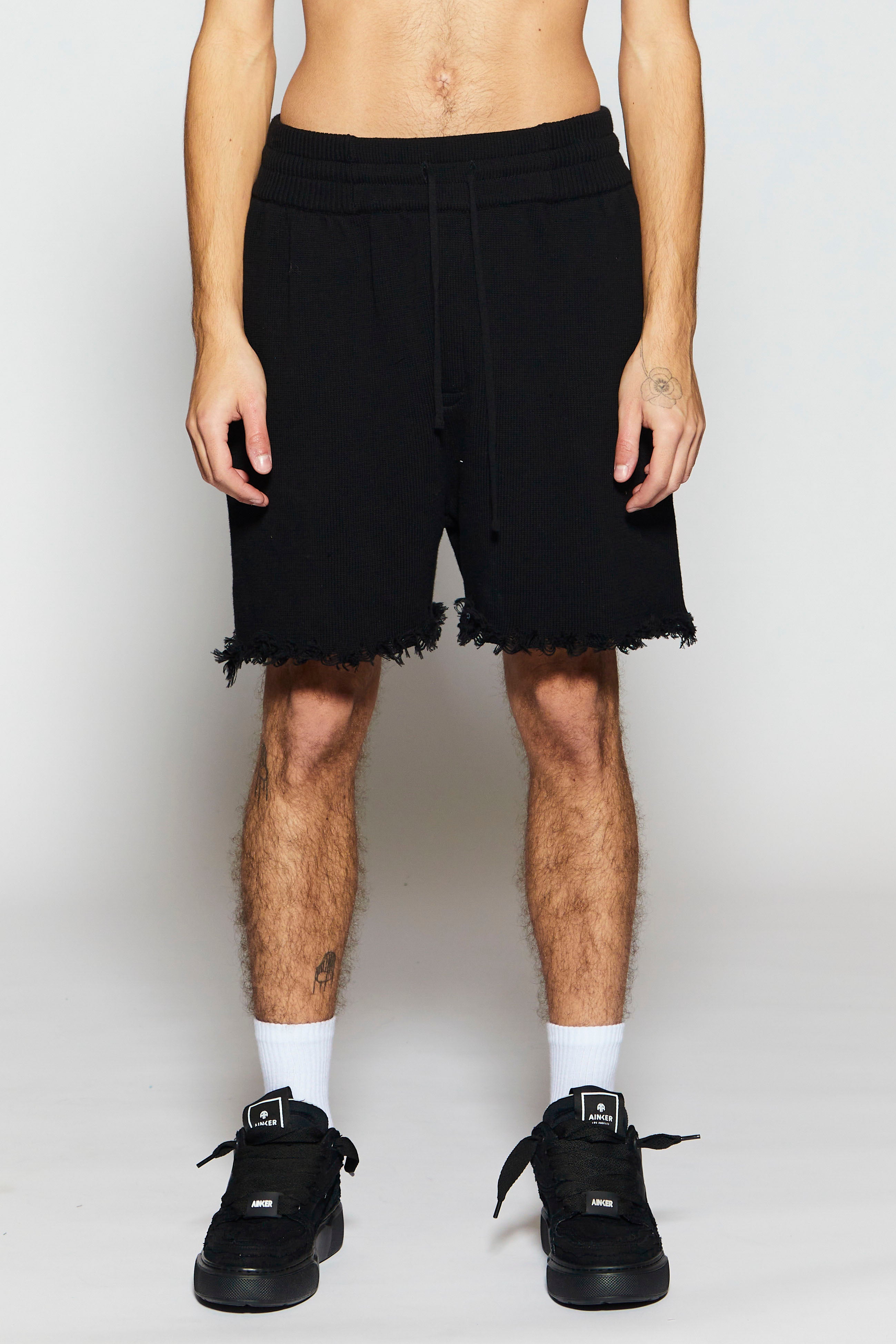 Black Cotton 271 Short Pants