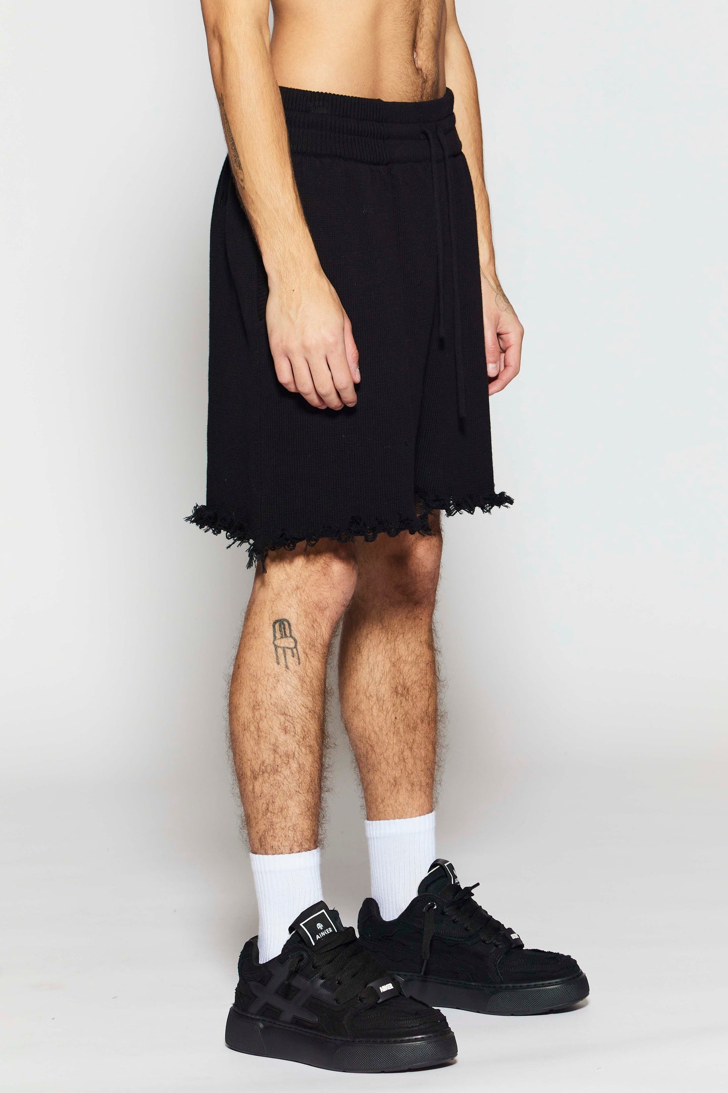 Black Cotton 271 Short Pants