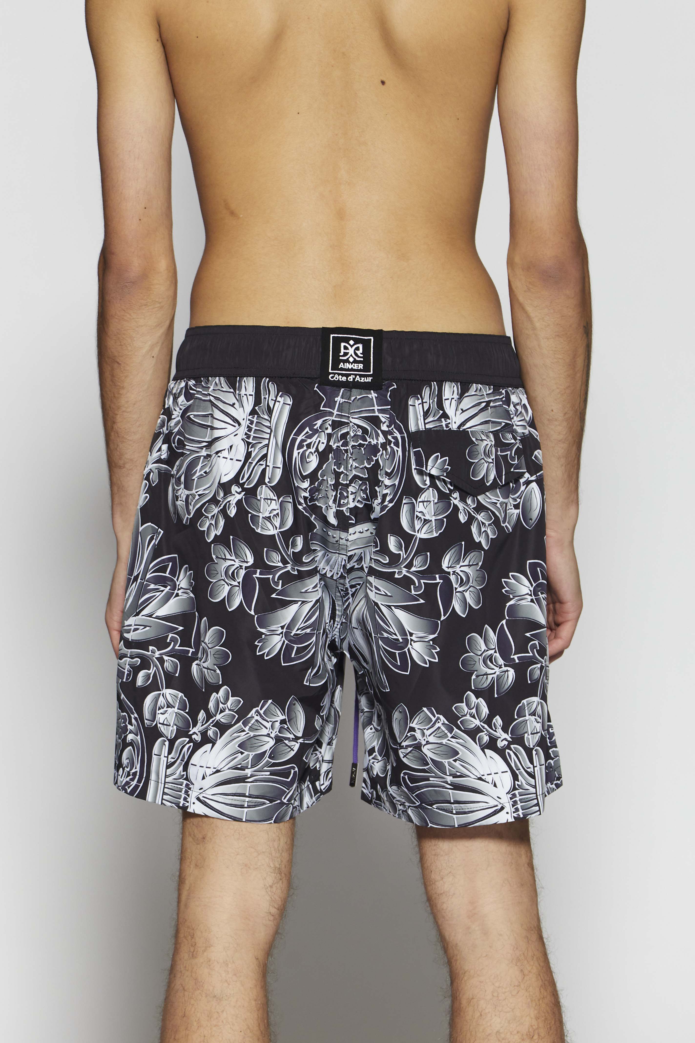 Flower 280 Black Swimwear