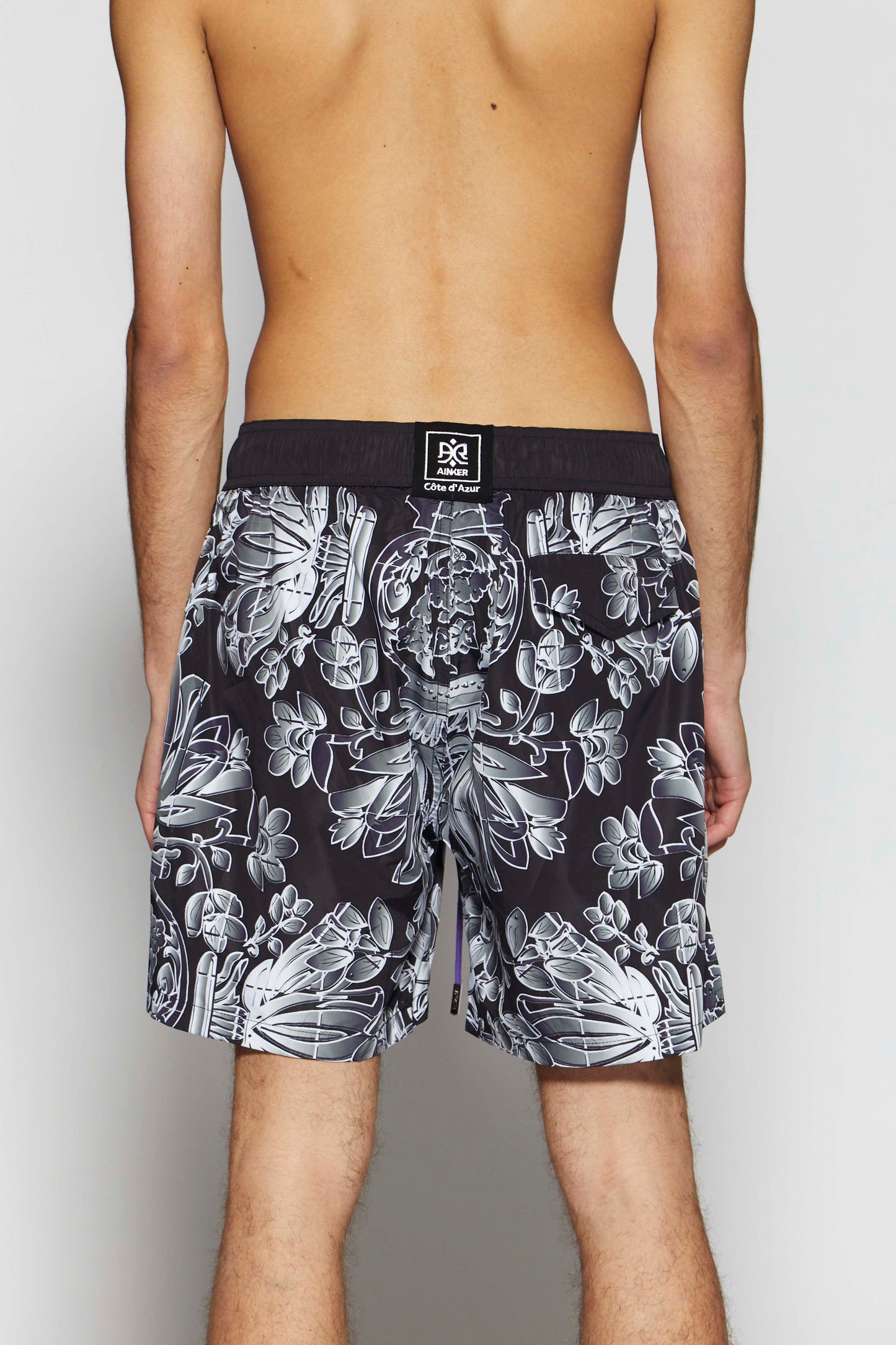 Flower 280 Black Swimwear