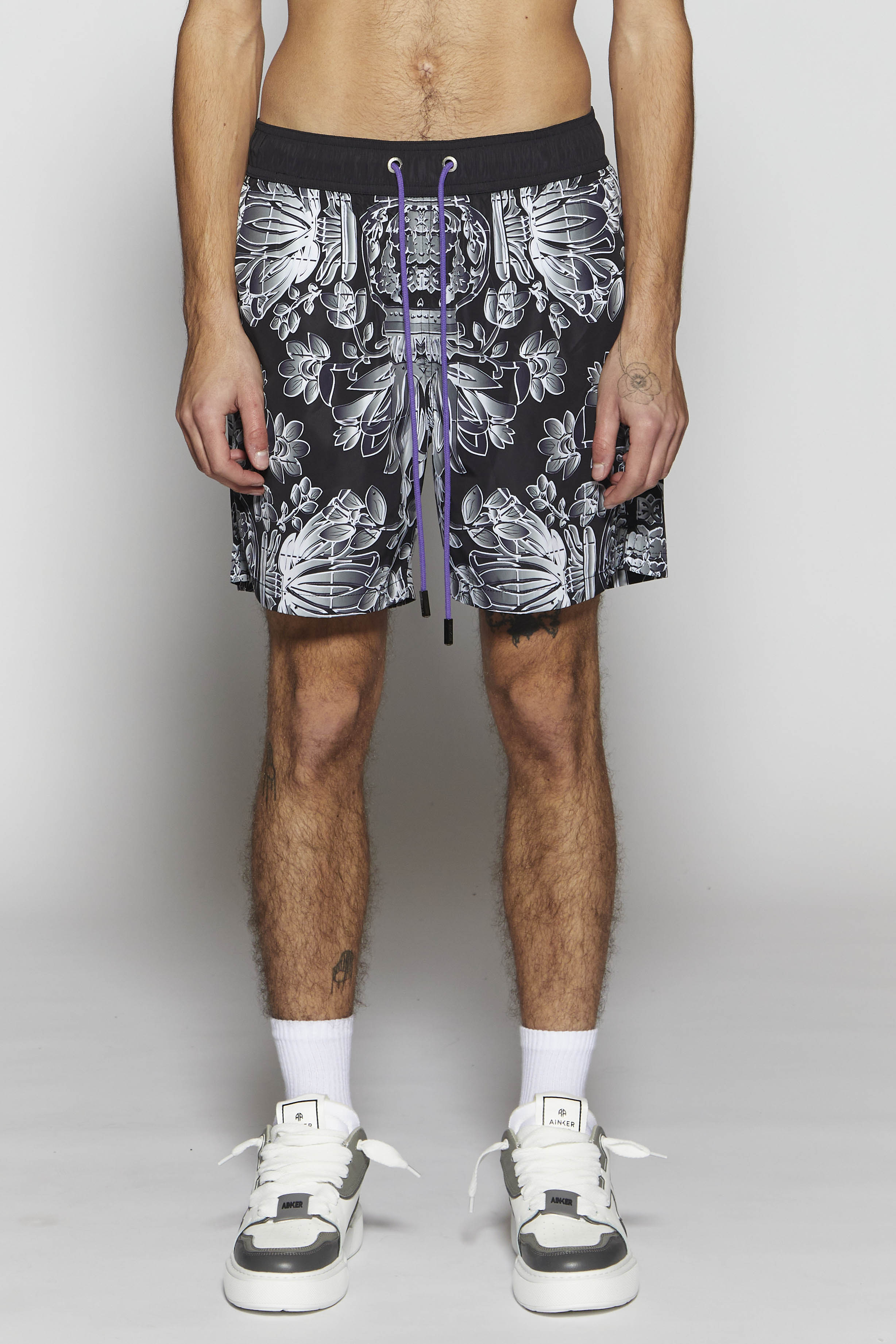 Flower 280 Black Swimwear