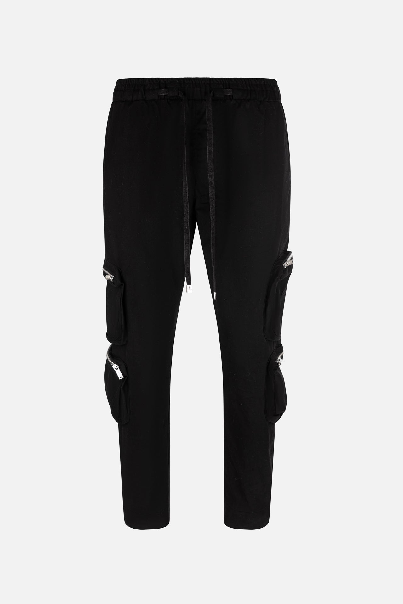 Black Cargo Cotton Jogger