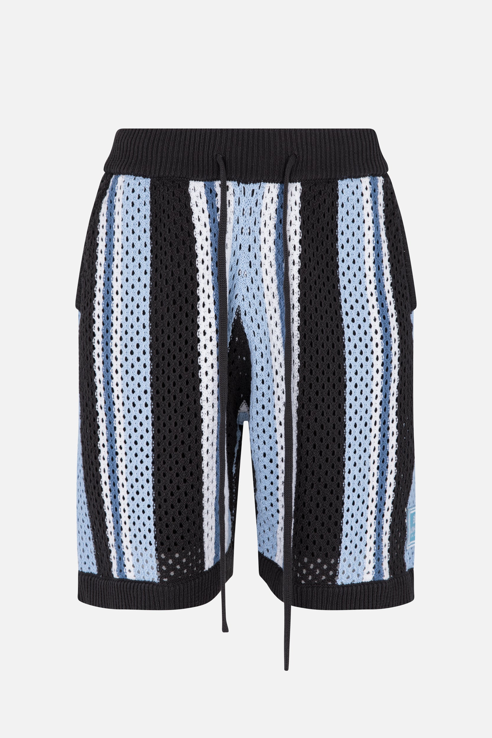 Blue Knit Short Pant