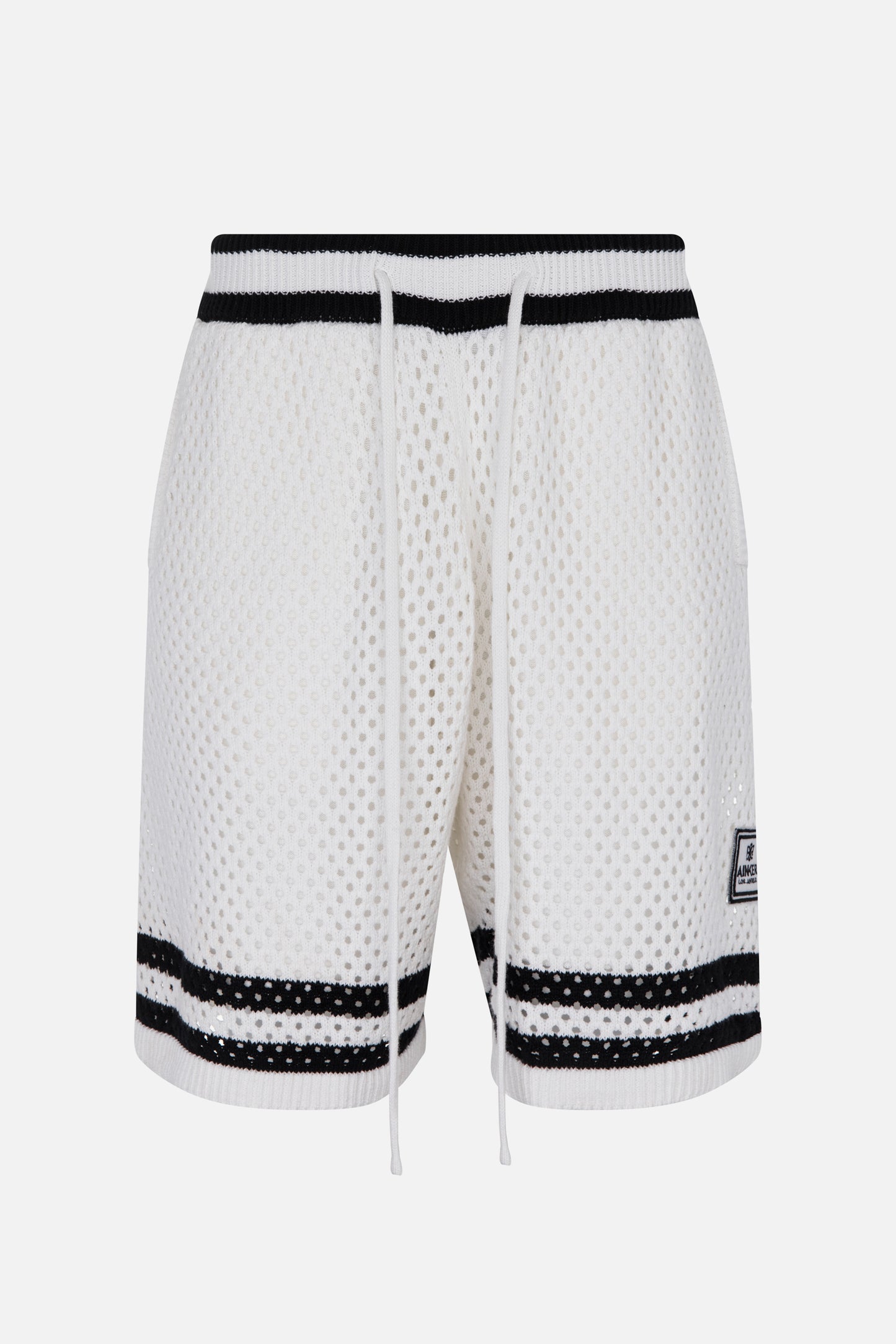 White Mesh Short Pant