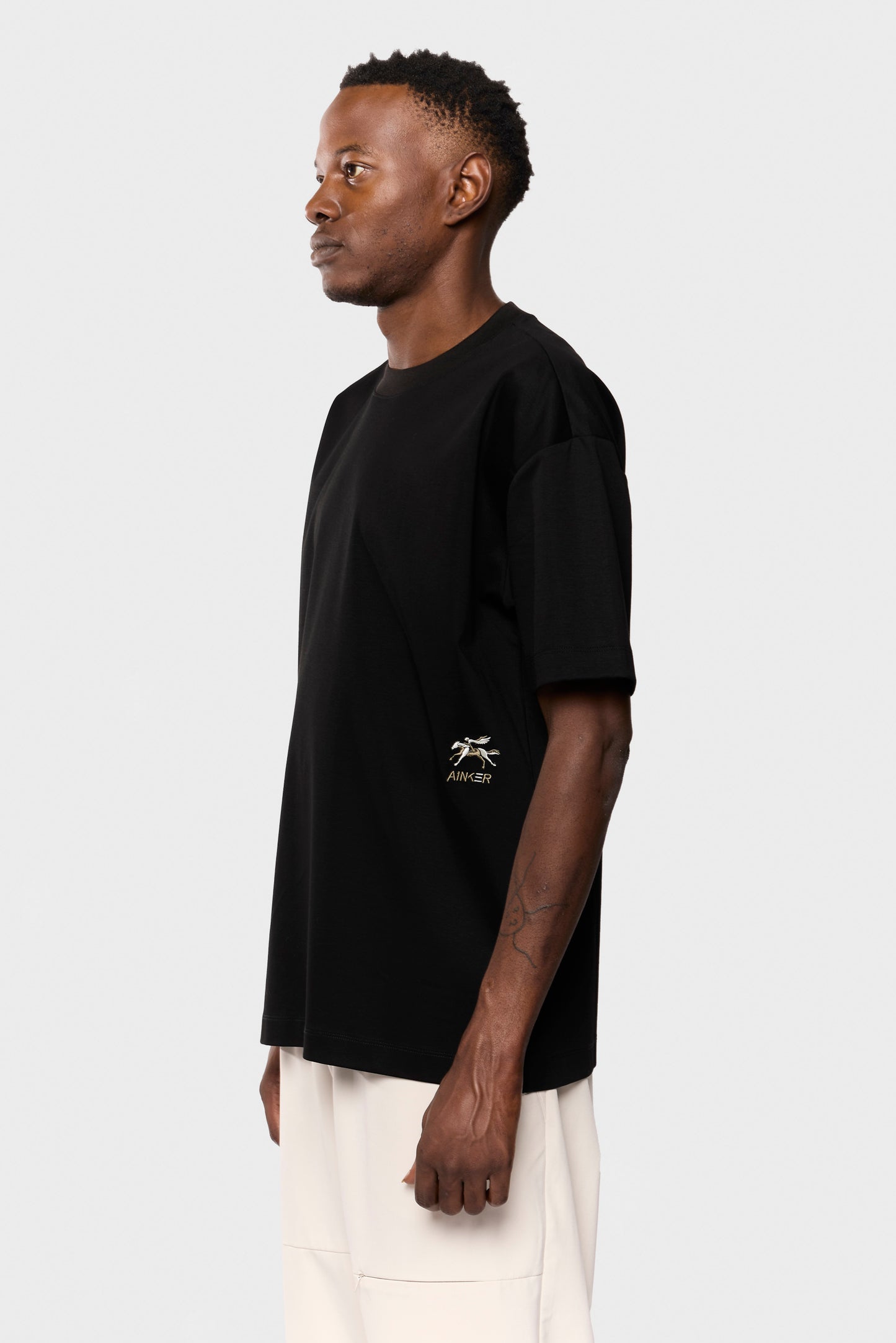 Mercerized 541 Black T-Shirt