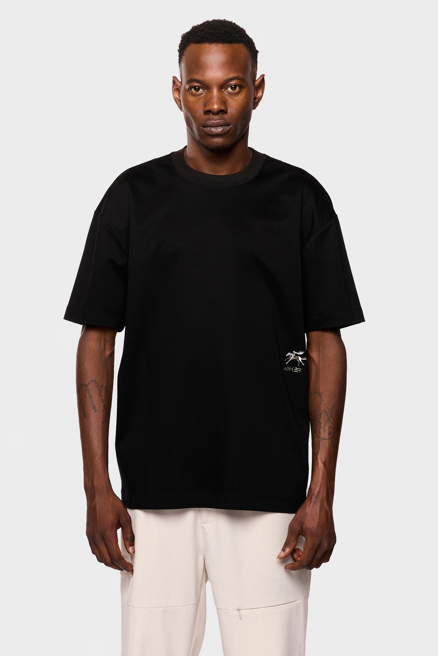 Mercerized 541 Black T-Shirt