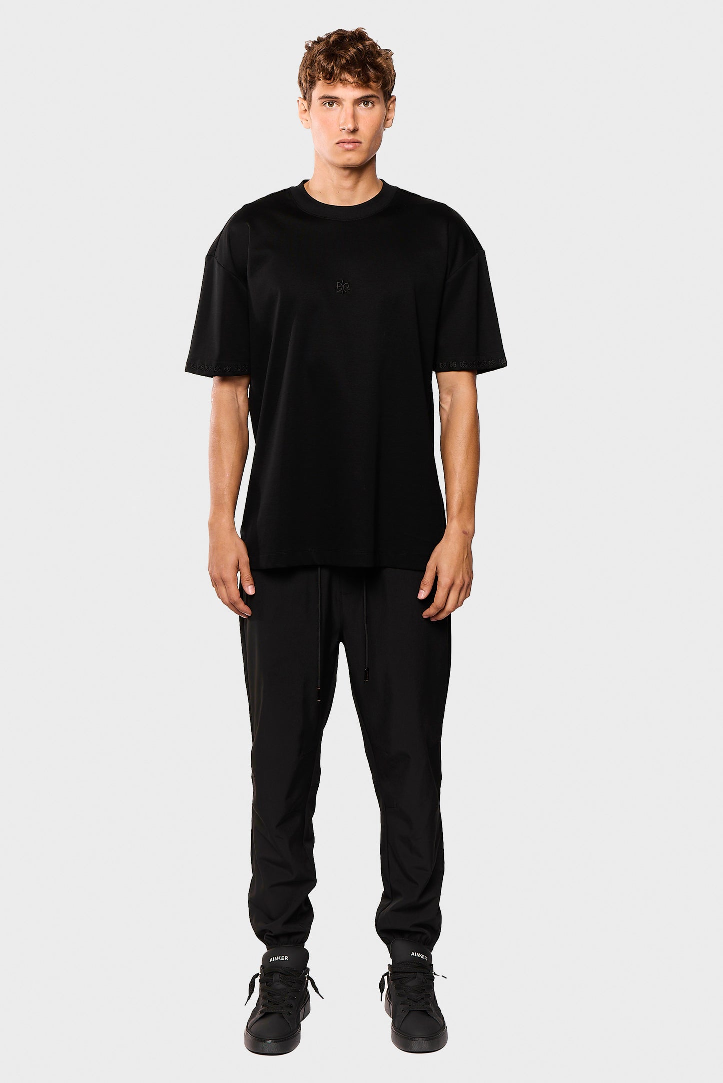 Mercerized 676 Black T-Shirt
