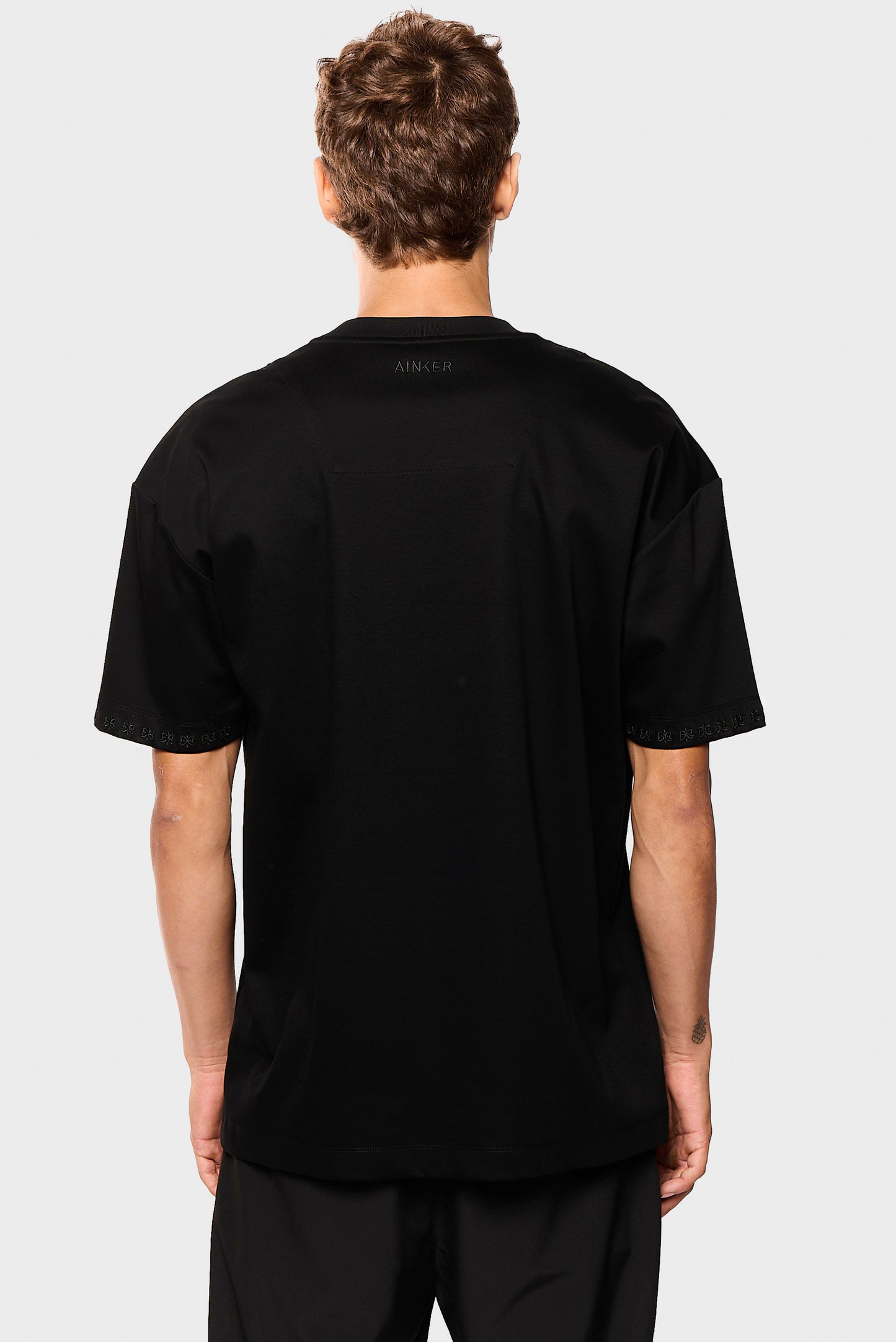 Mercerized 676 Black T-Shirt