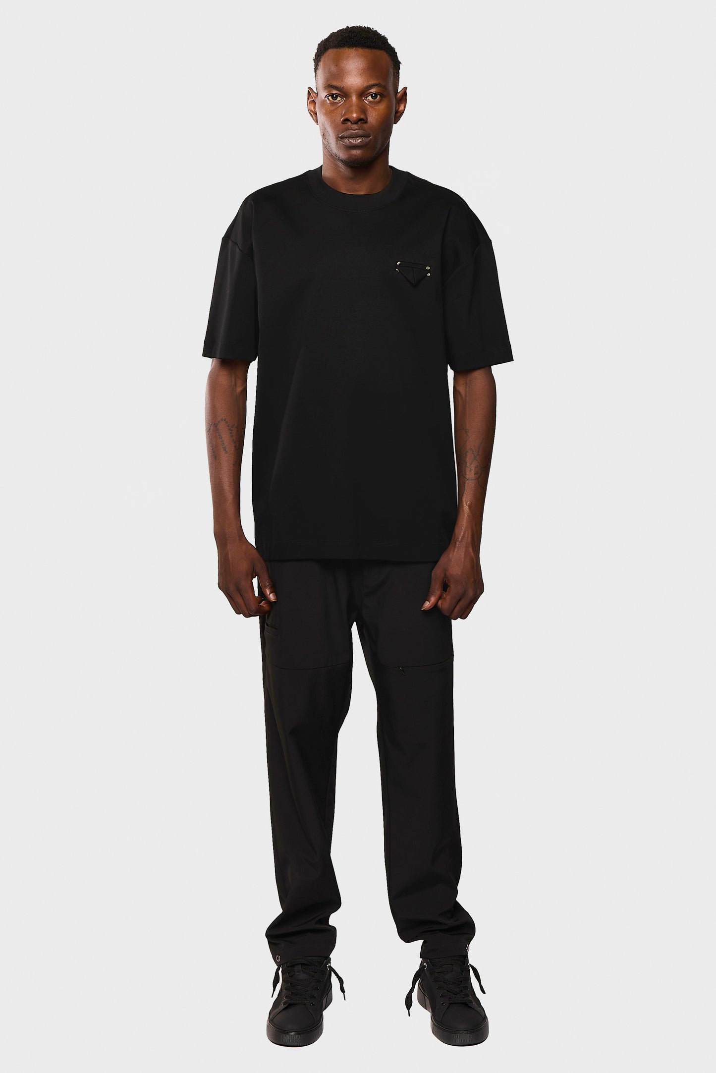 Mercerized 545 Black T-Shirt