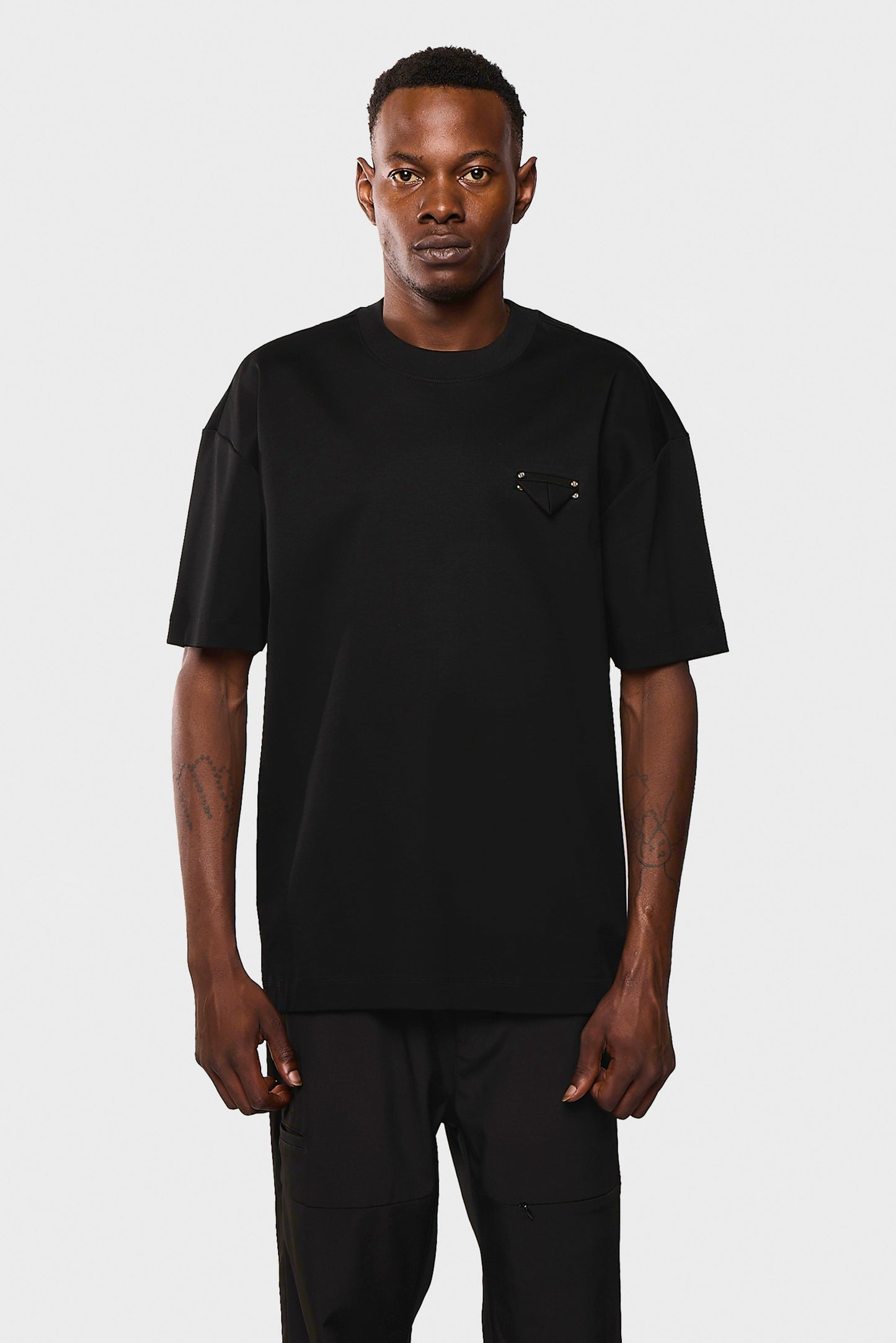 Mercerized 545 Black T-Shirt