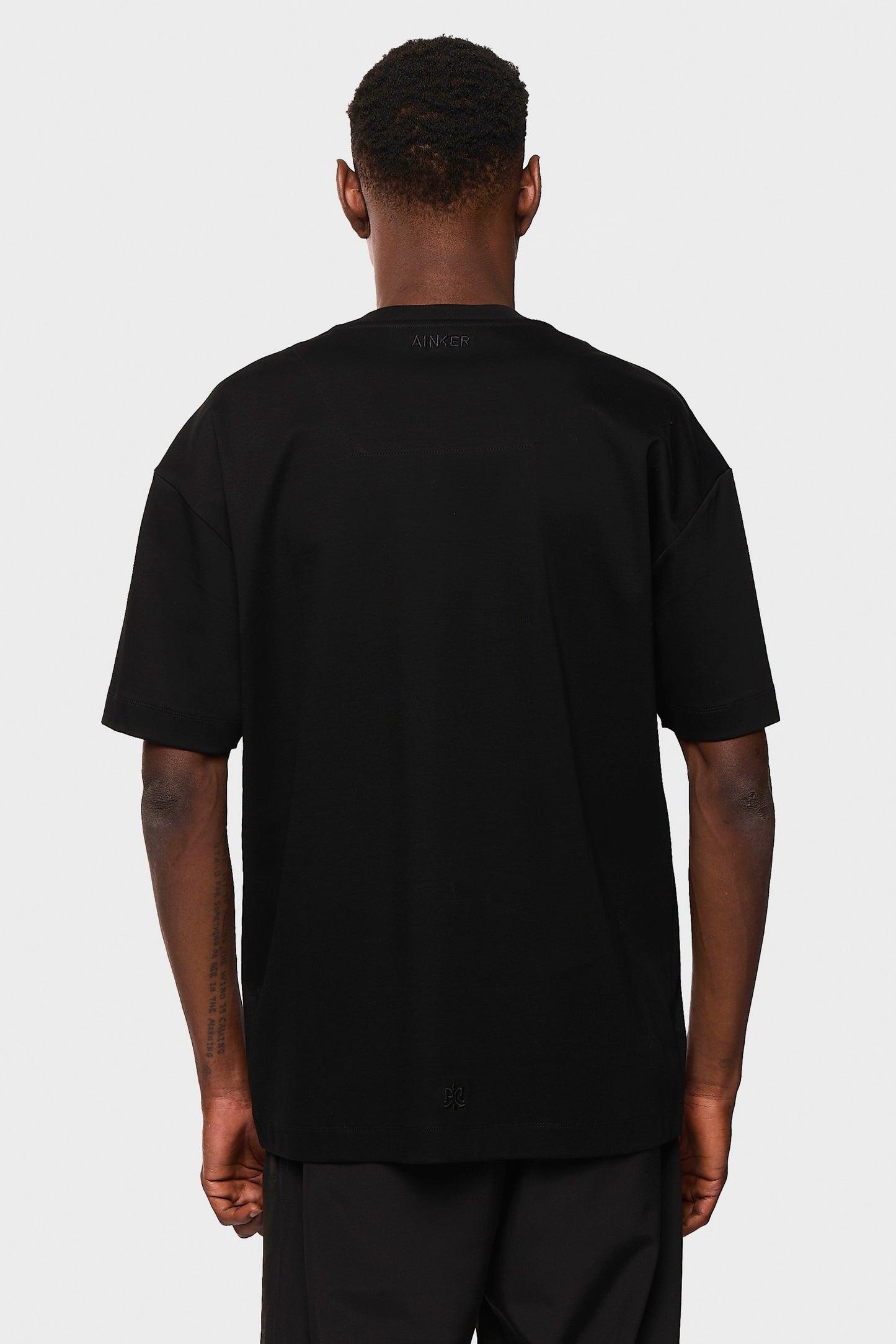 Mercerized 545 Black T-Shirt