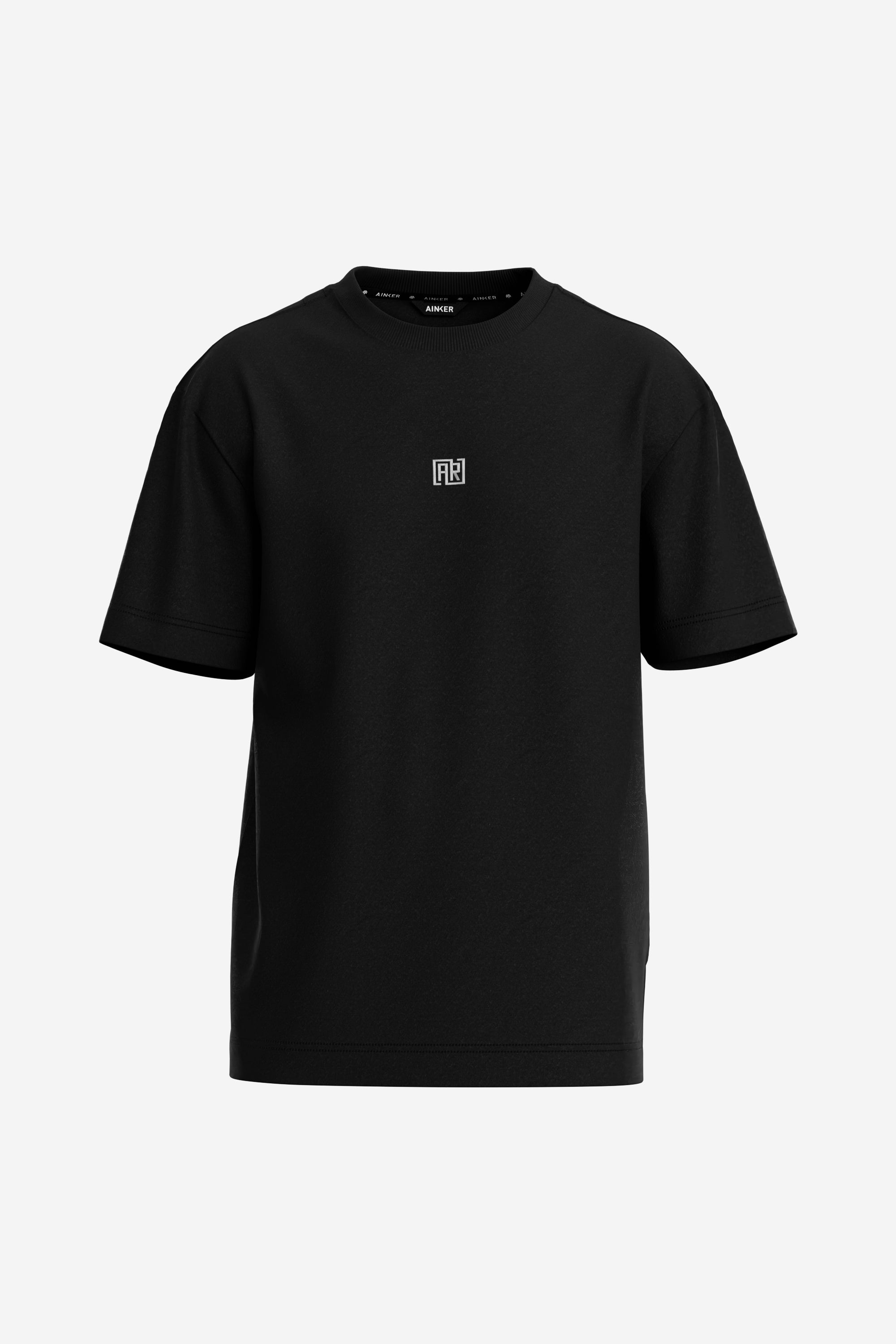 Square Black Mercerize T-Shirt