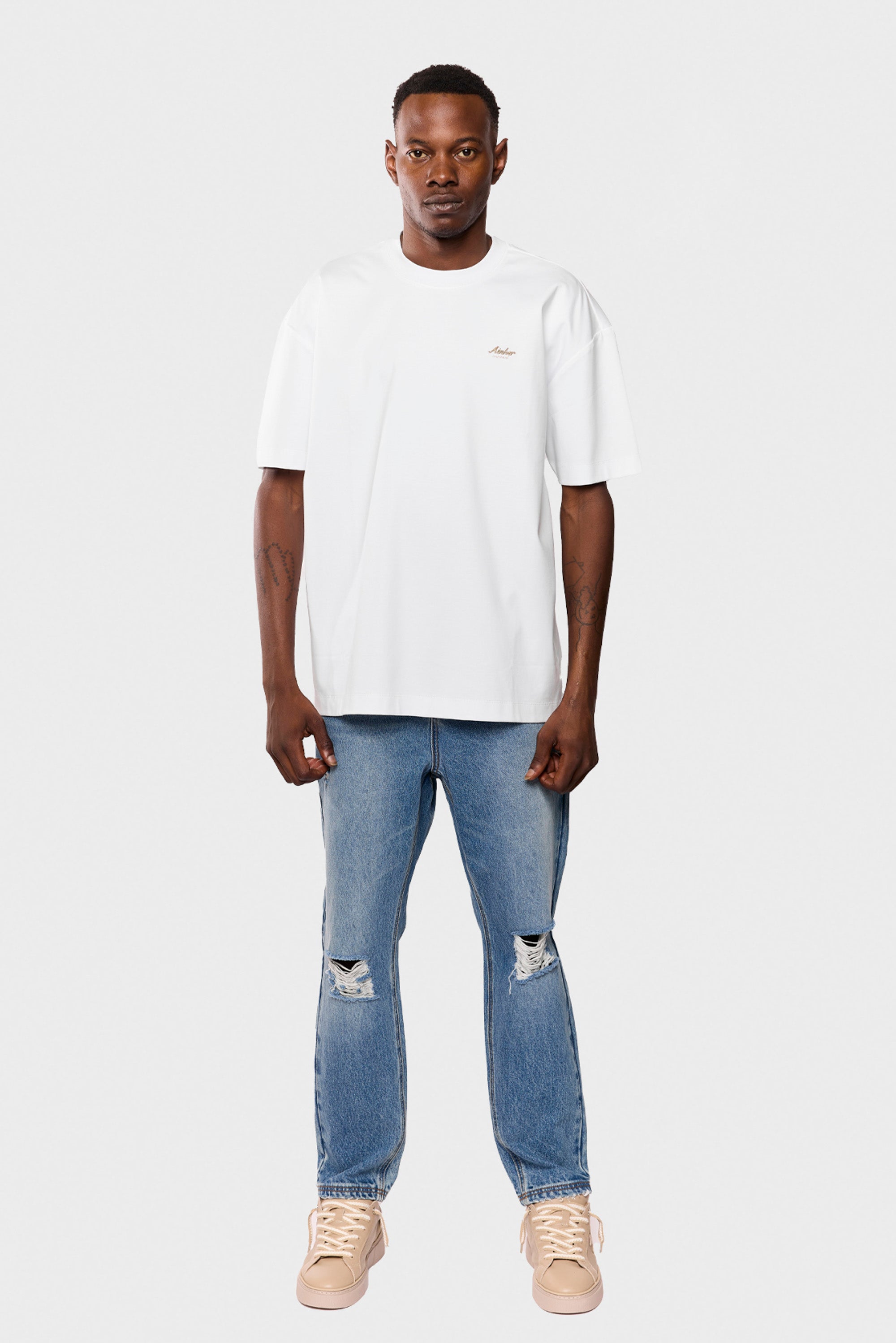 Mercerized 540 White T-Shirt