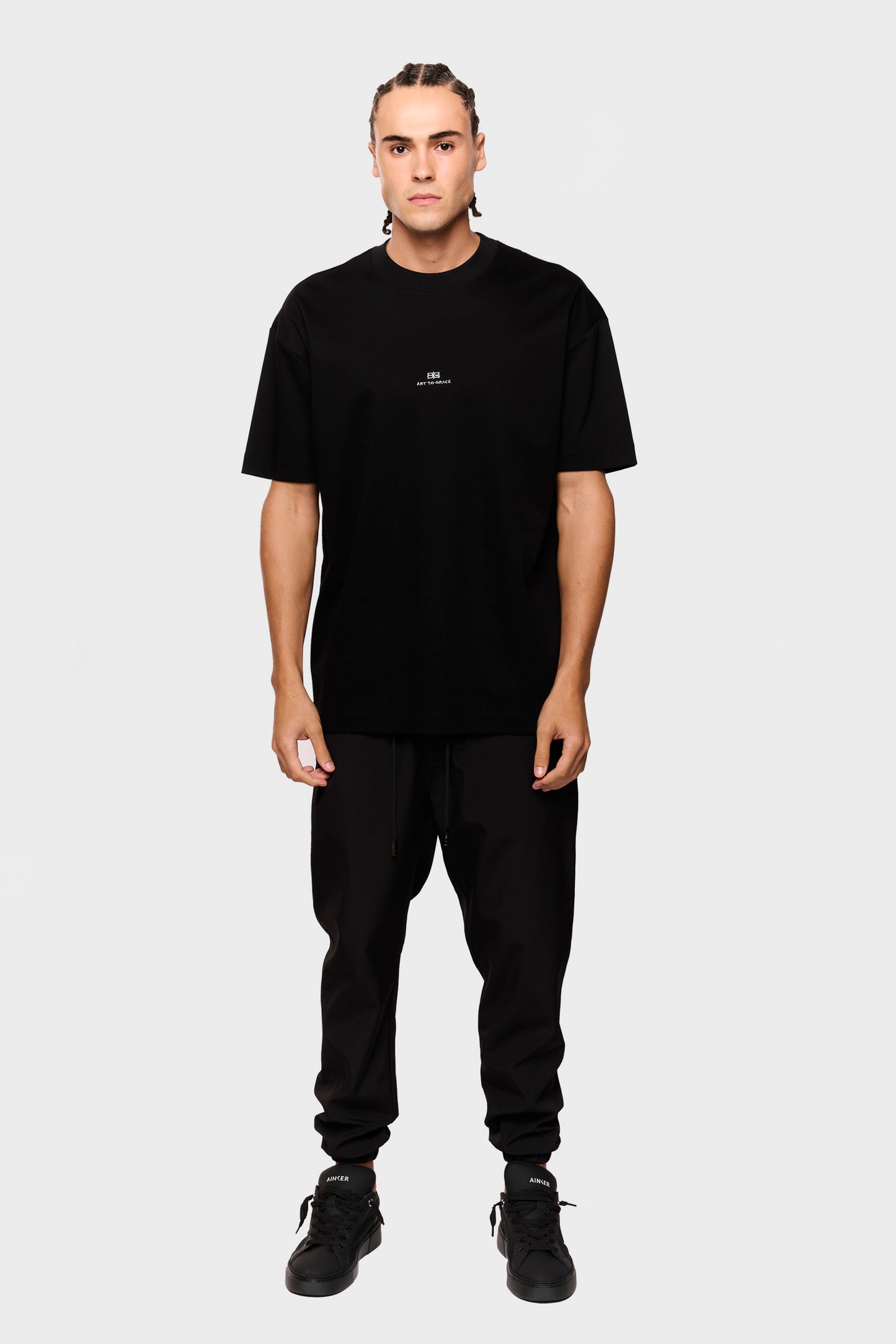 Mercerized 542 Black T-Shirt