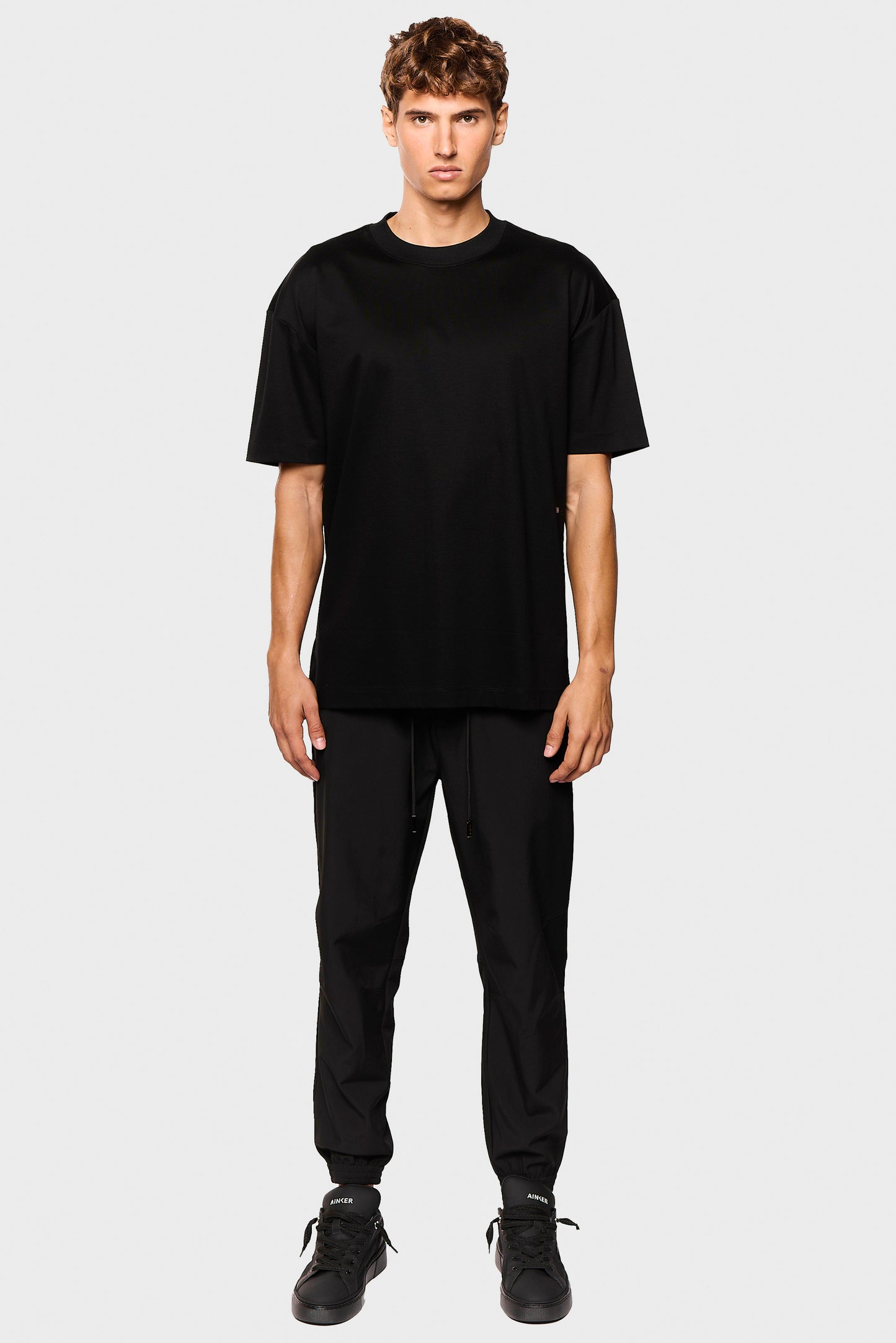 Mercerized 555 Black T-Shirt