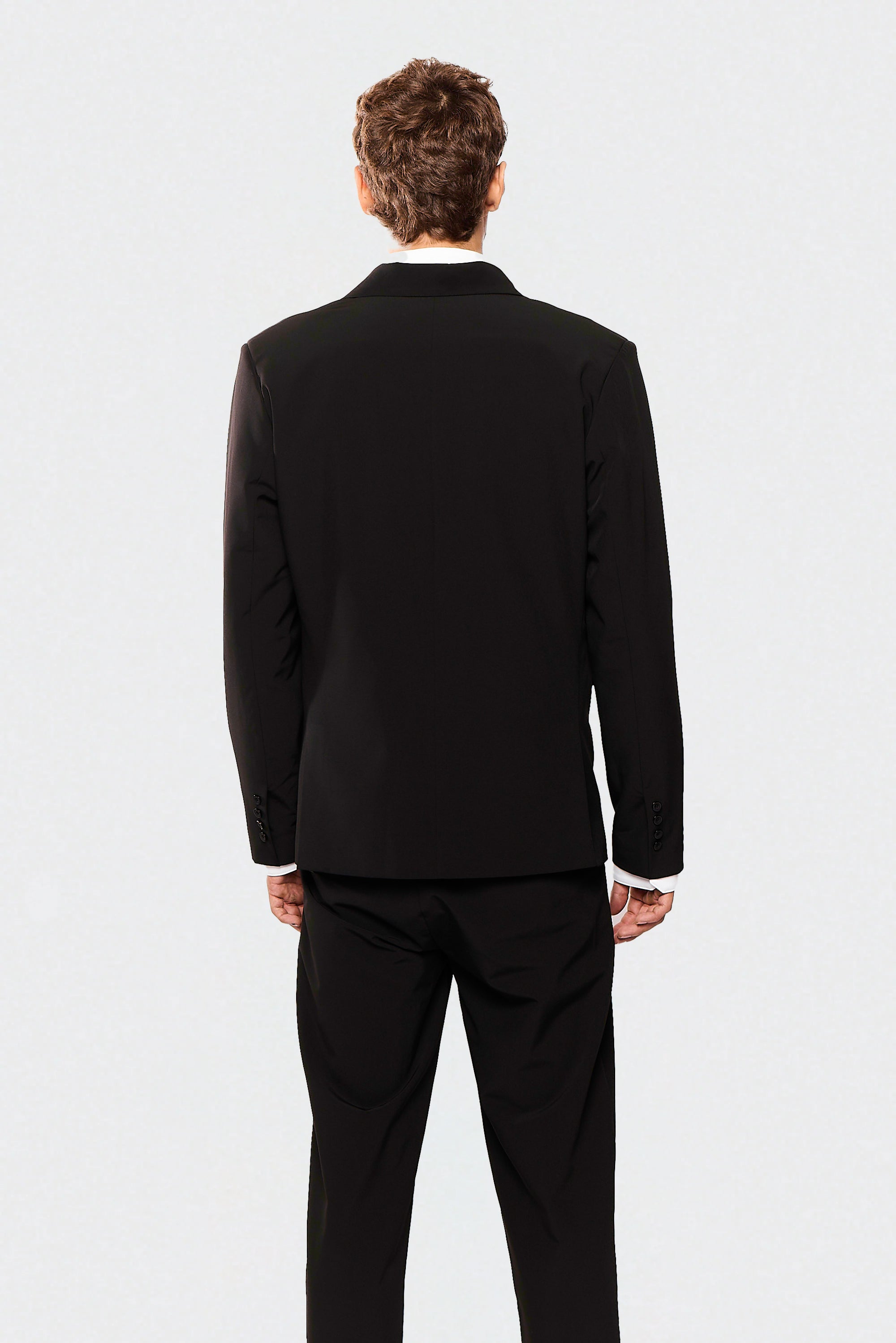 Black  Elastane 750 Suit Jacket