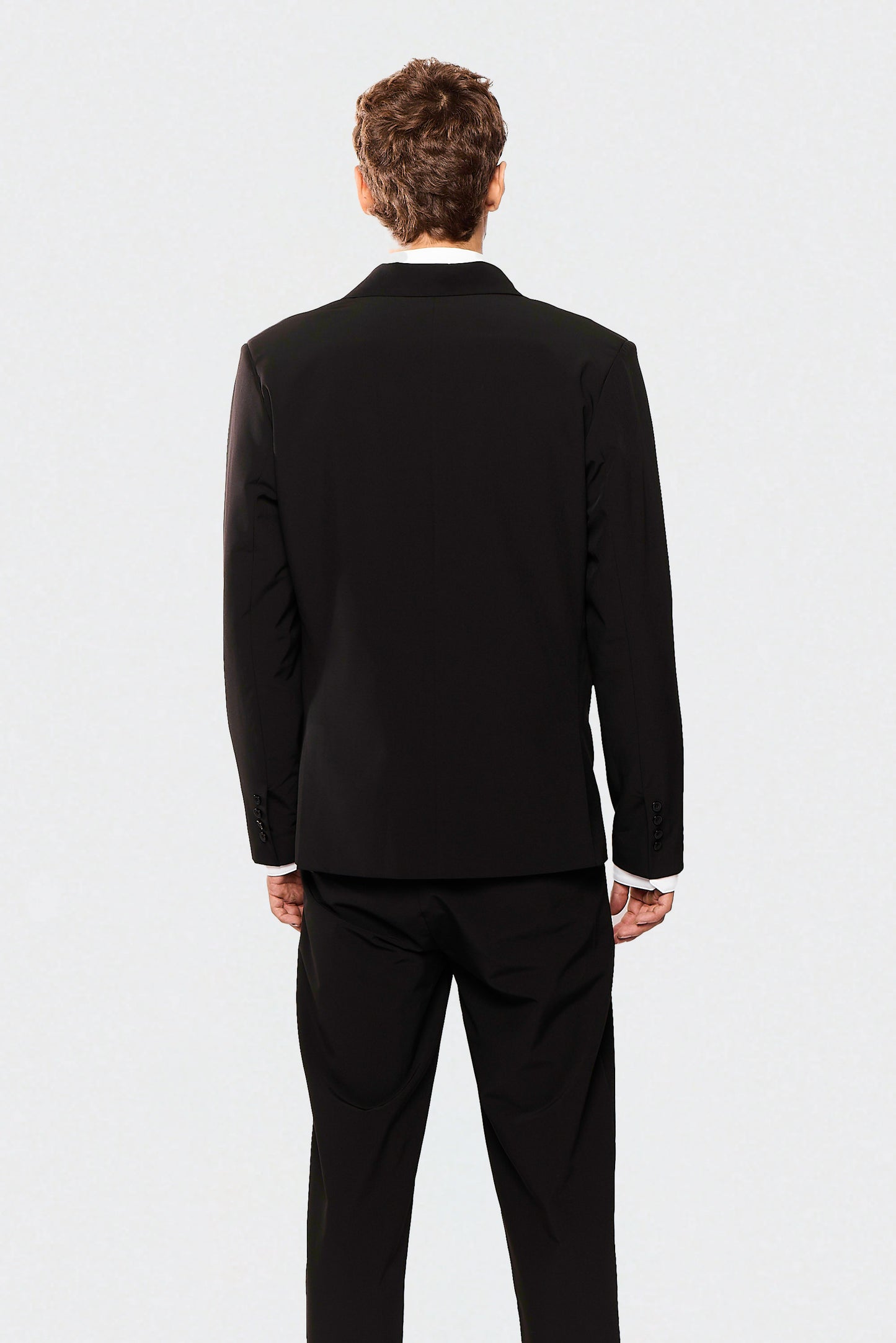 Black  Elastane 750 Suit Jacket
